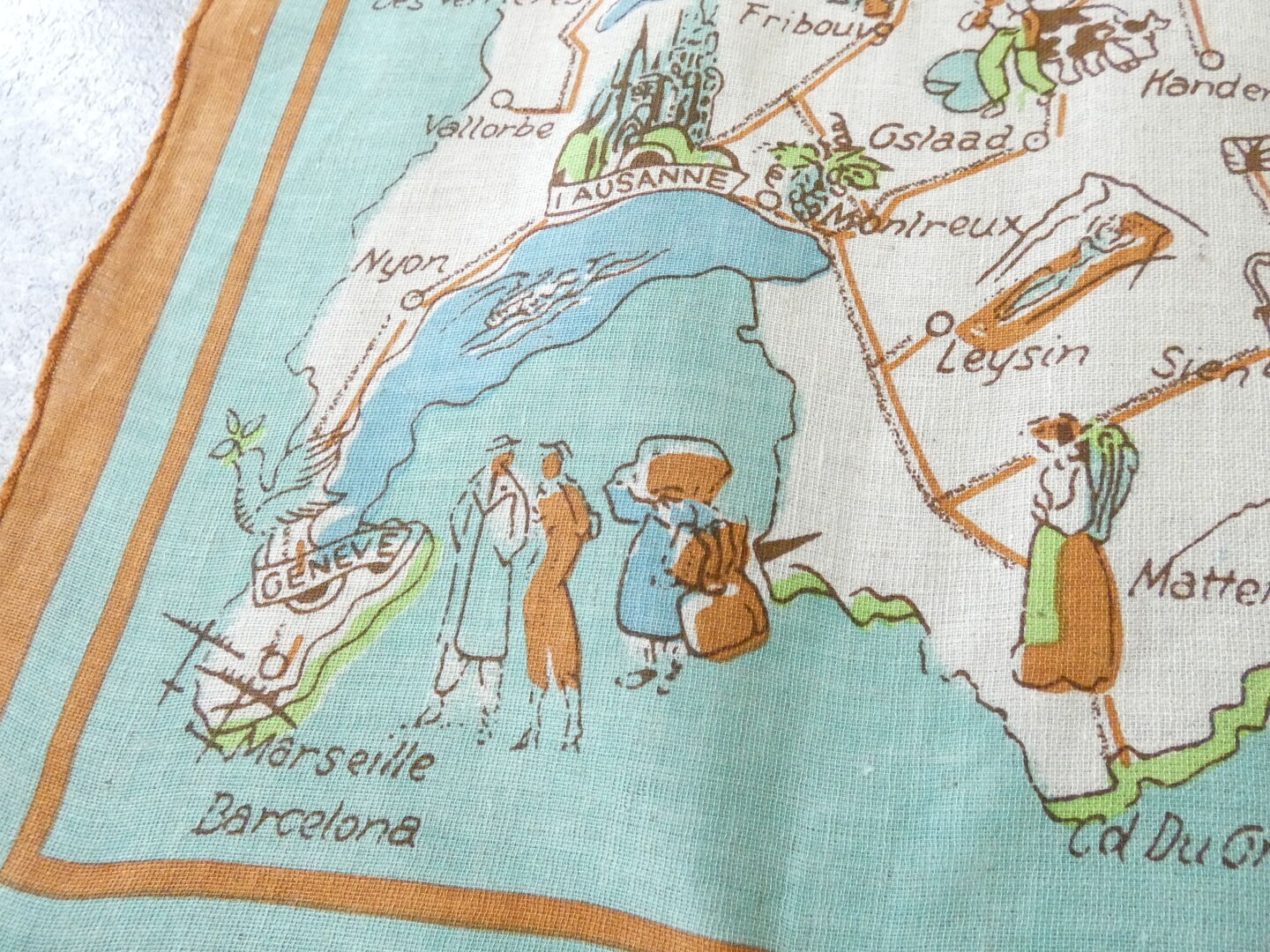 快晴堂(かいせいどう) バンダナ/スイス・Map柄の商品画像25