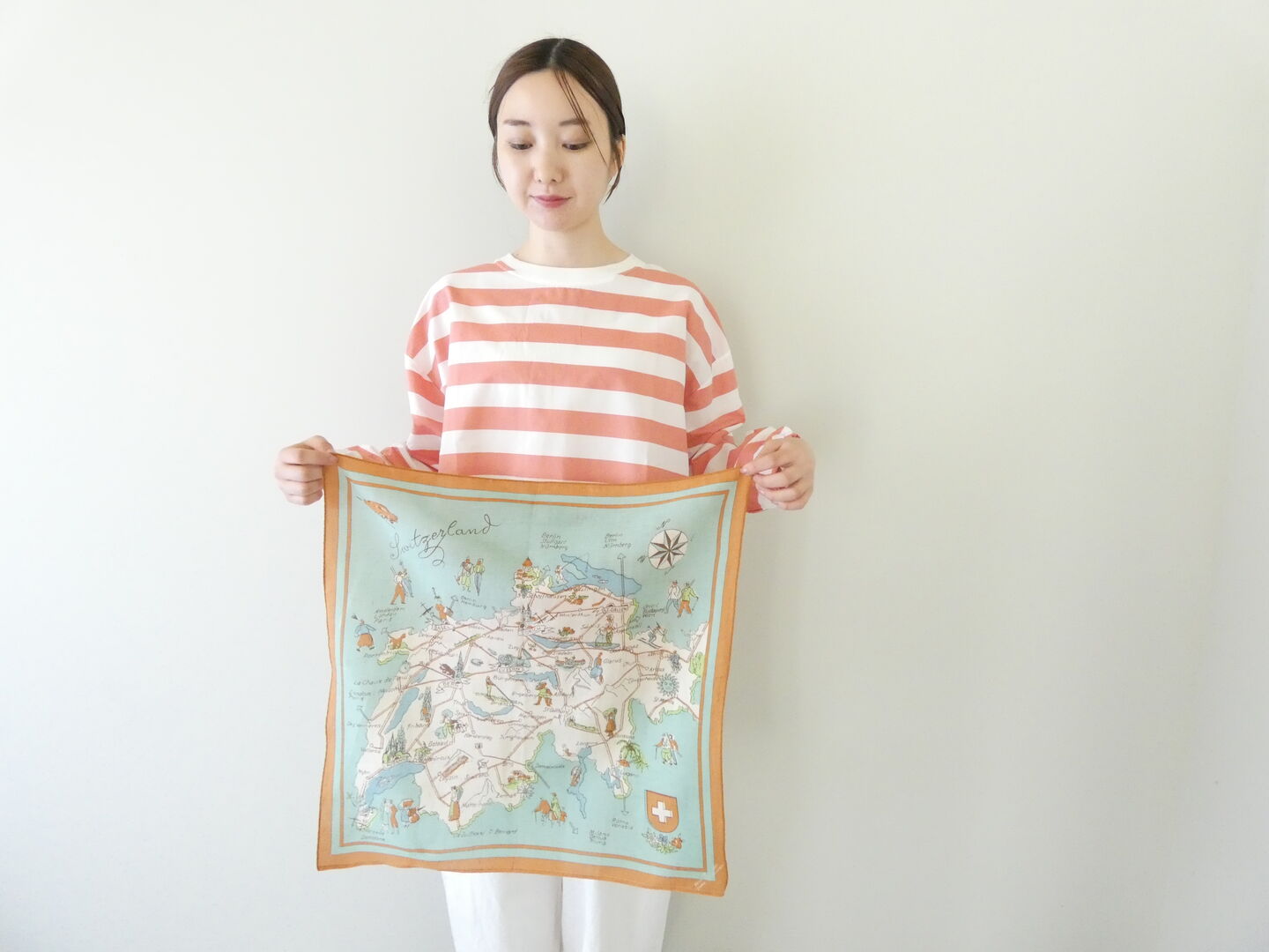 快晴堂(かいせいどう) バンダナ/スイス・Map柄の商品画像7