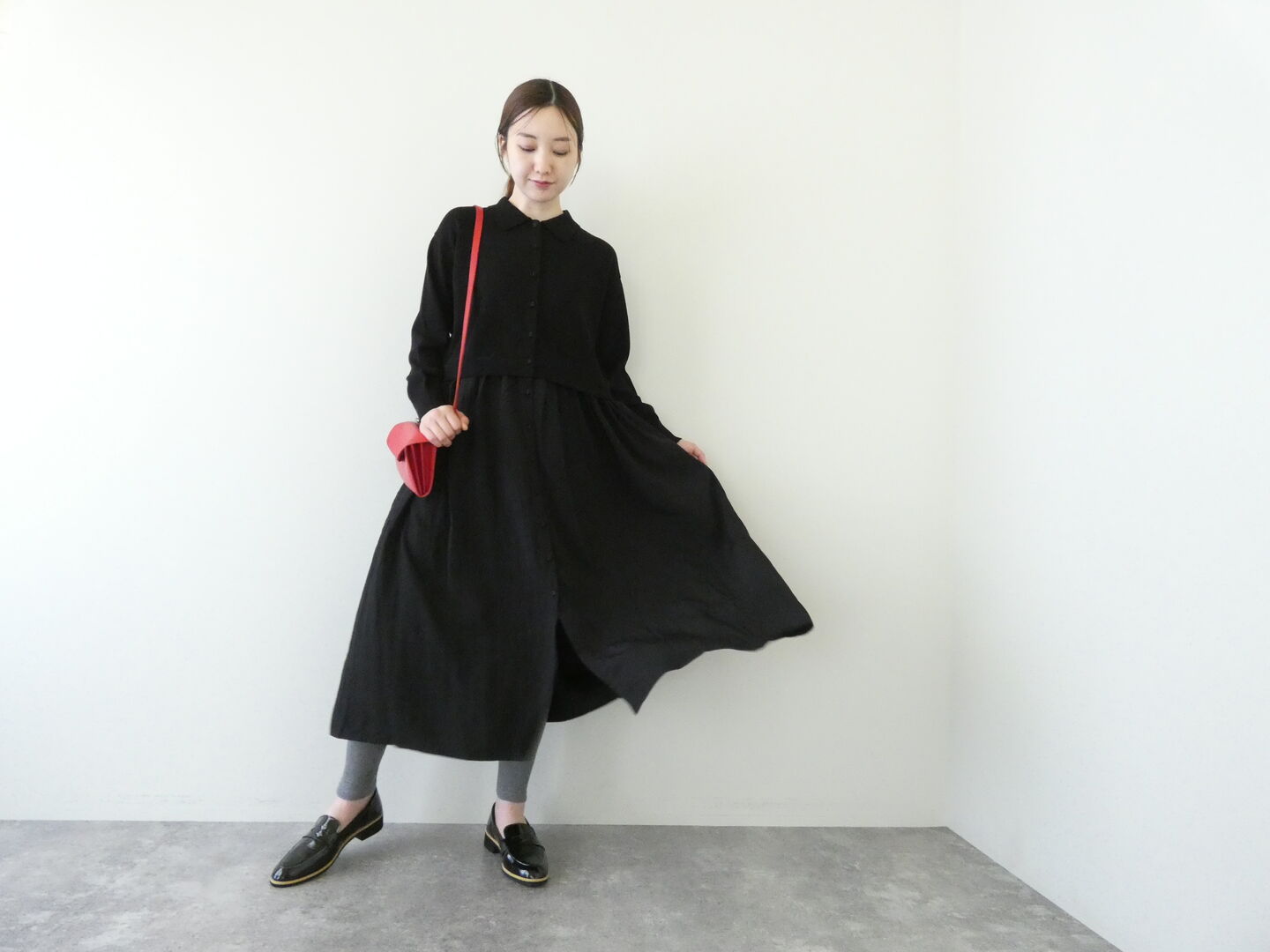 mao made(マオメイド) 衿付カーディガンひらひらスカートロングカーディガンの商品画像5