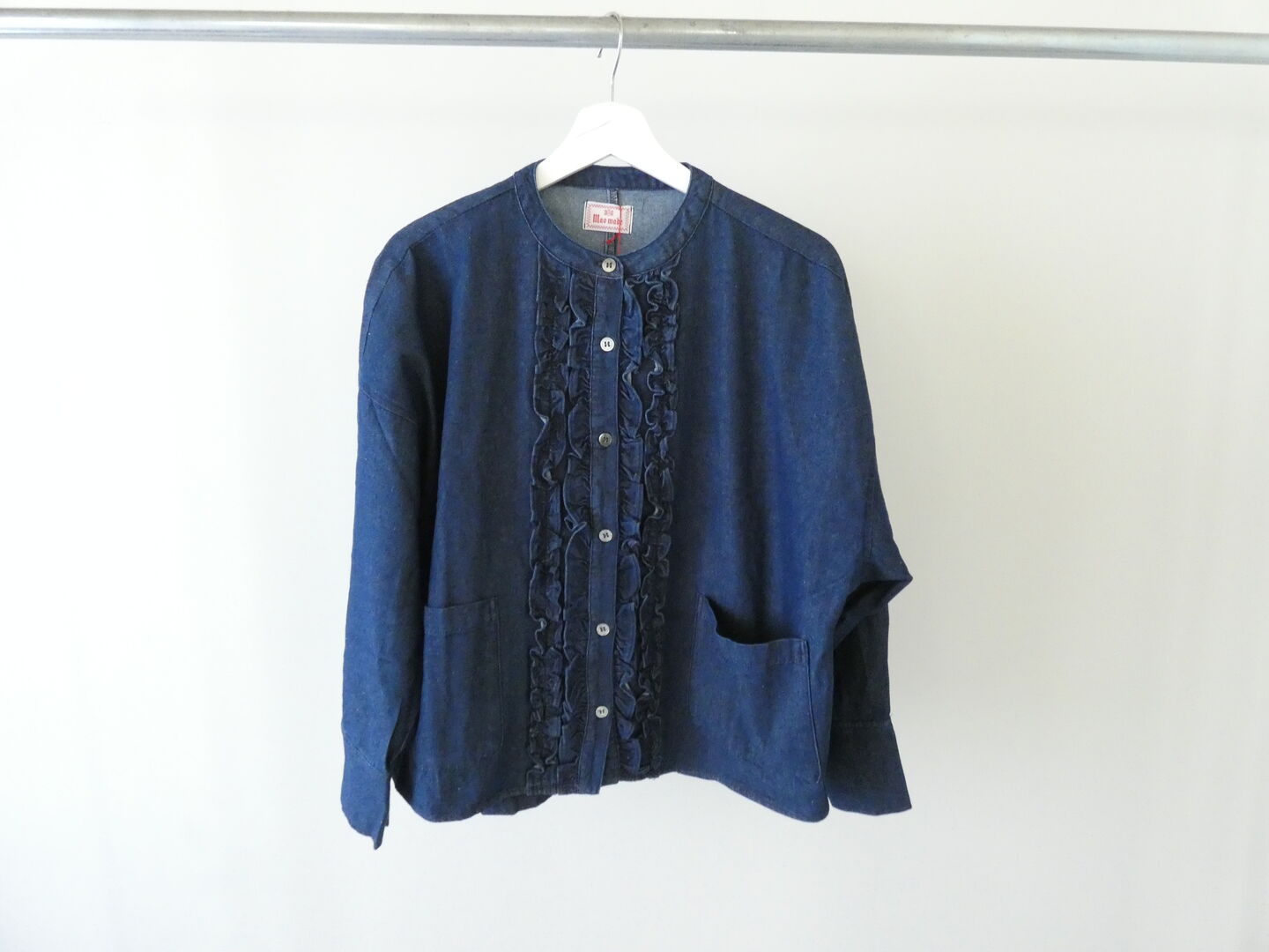 mao made(マオメイド) T/Cデニムシリーズ ふりふりフリルカバーオールの商品画像10