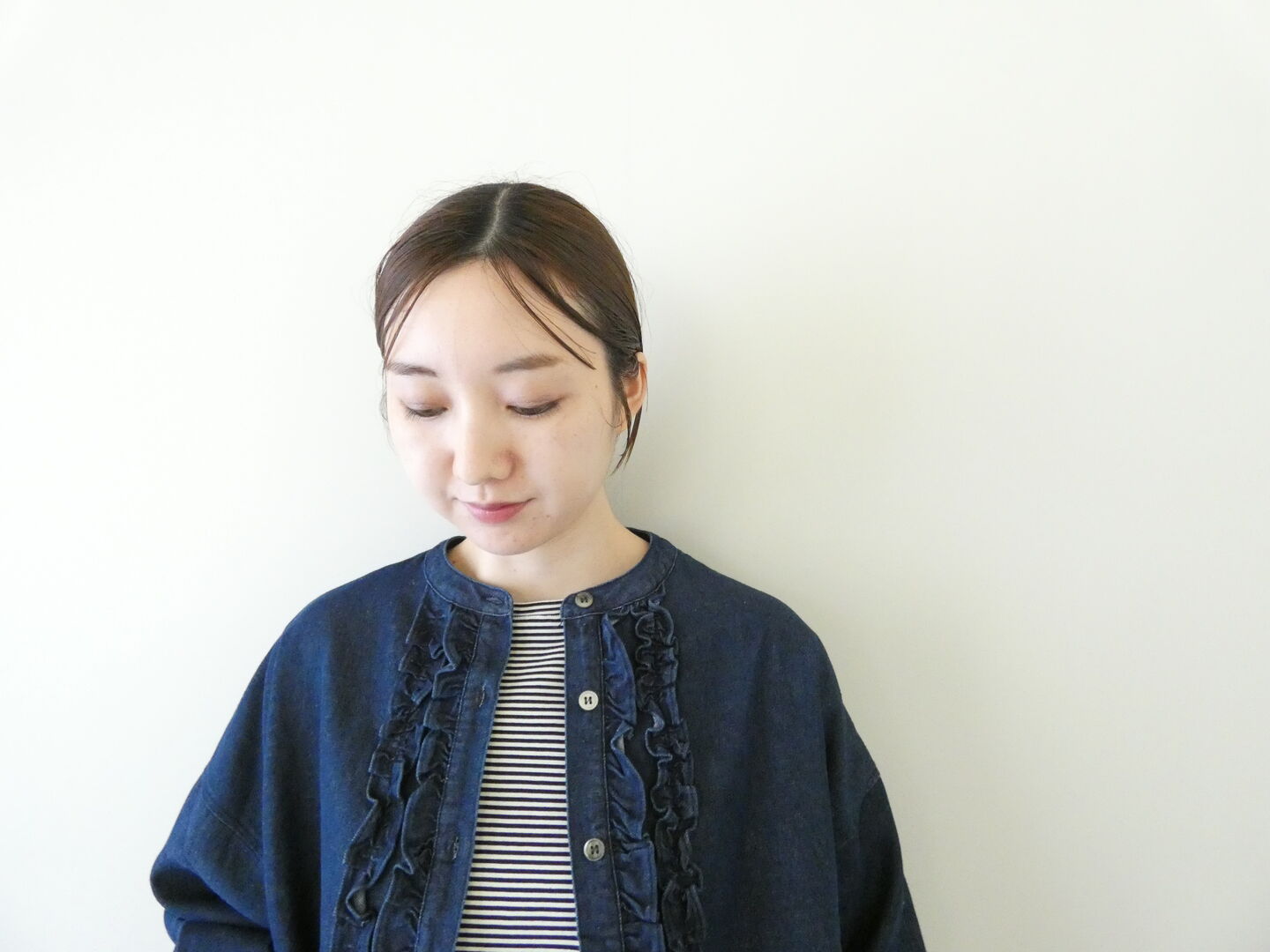 mao made(マオメイド) T/Cデニムシリーズ ふりふりフリルカバーオールの商品画像2