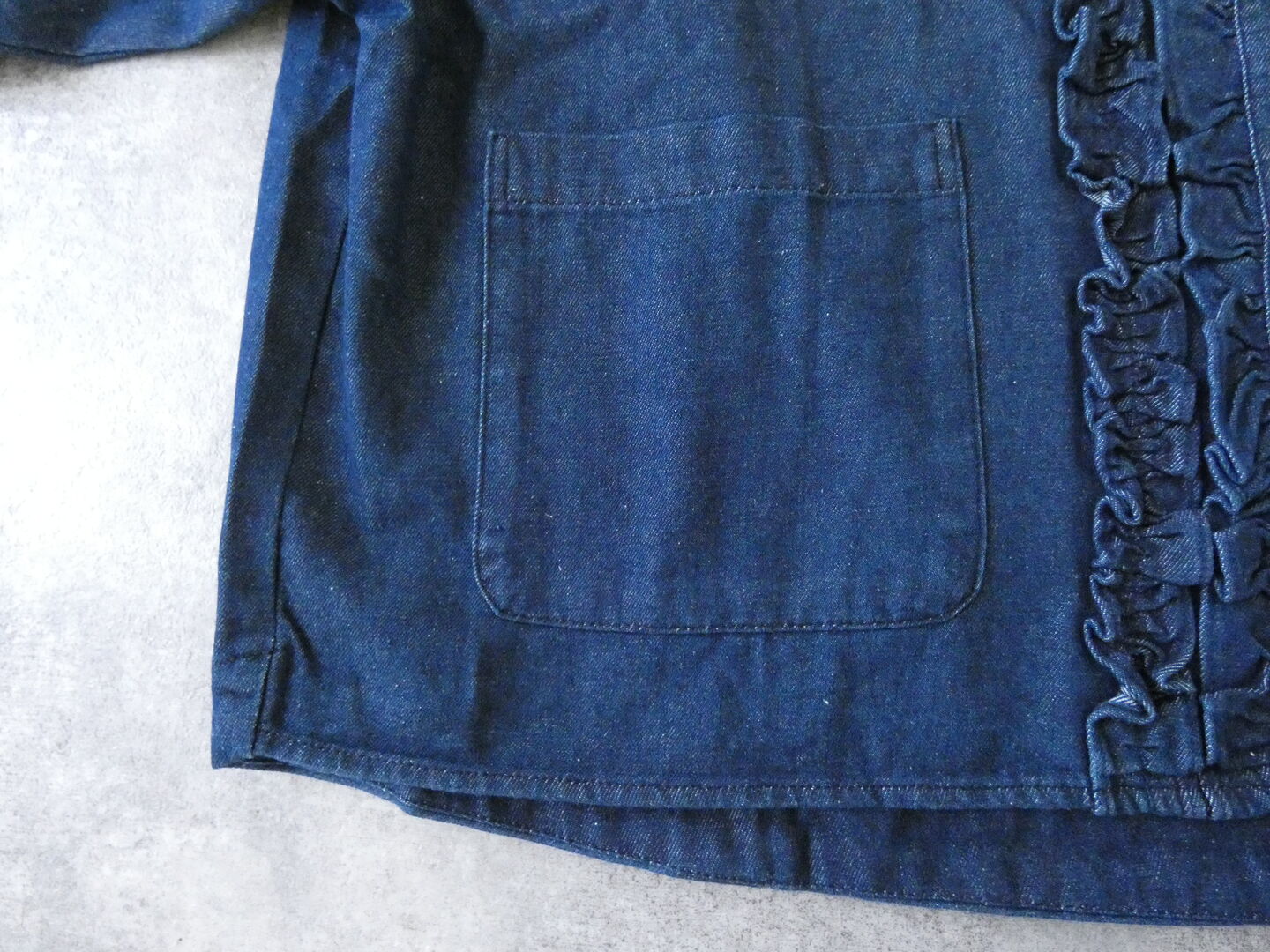 mao made(マオメイド) T/Cデニムシリーズ ふりふりフリルカバーオールの商品画像25