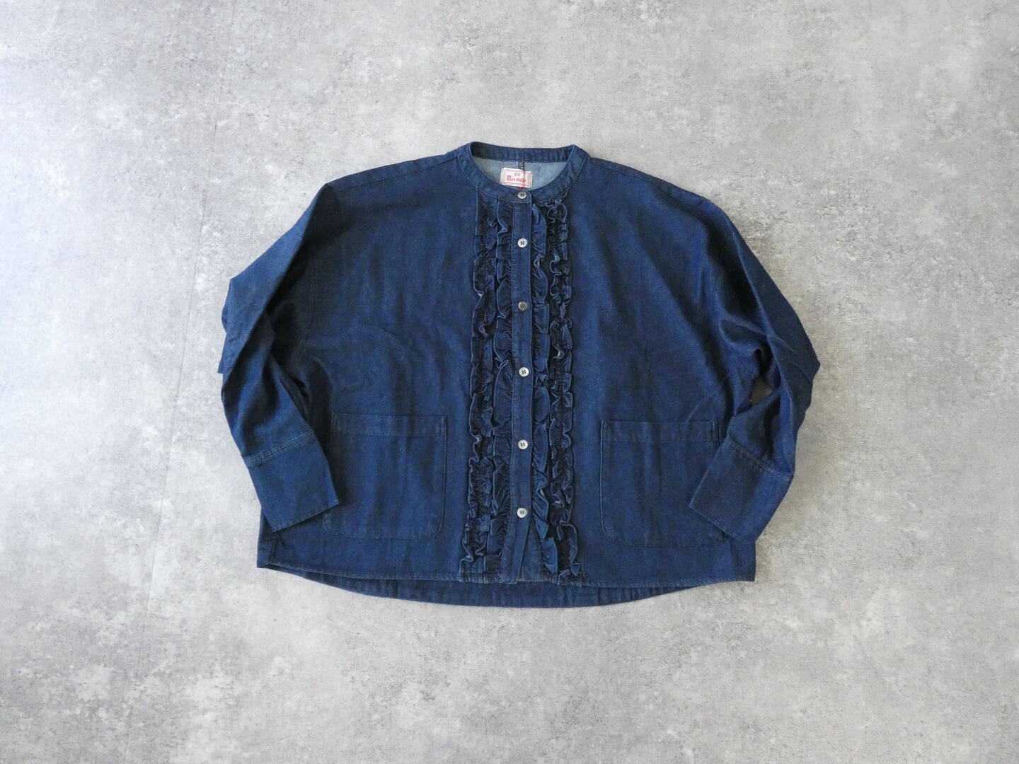 mao made(マオメイド) T/Cデニムシリーズ ふりふりフリルカバーオールの商品画像3