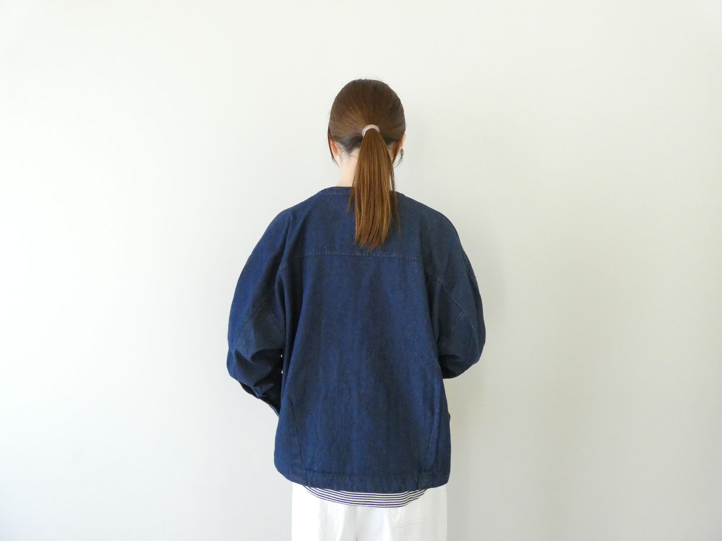 mao made(マオメイド) T/Cデニムシリーズ ふりふりフリルカバーオールの商品画像4