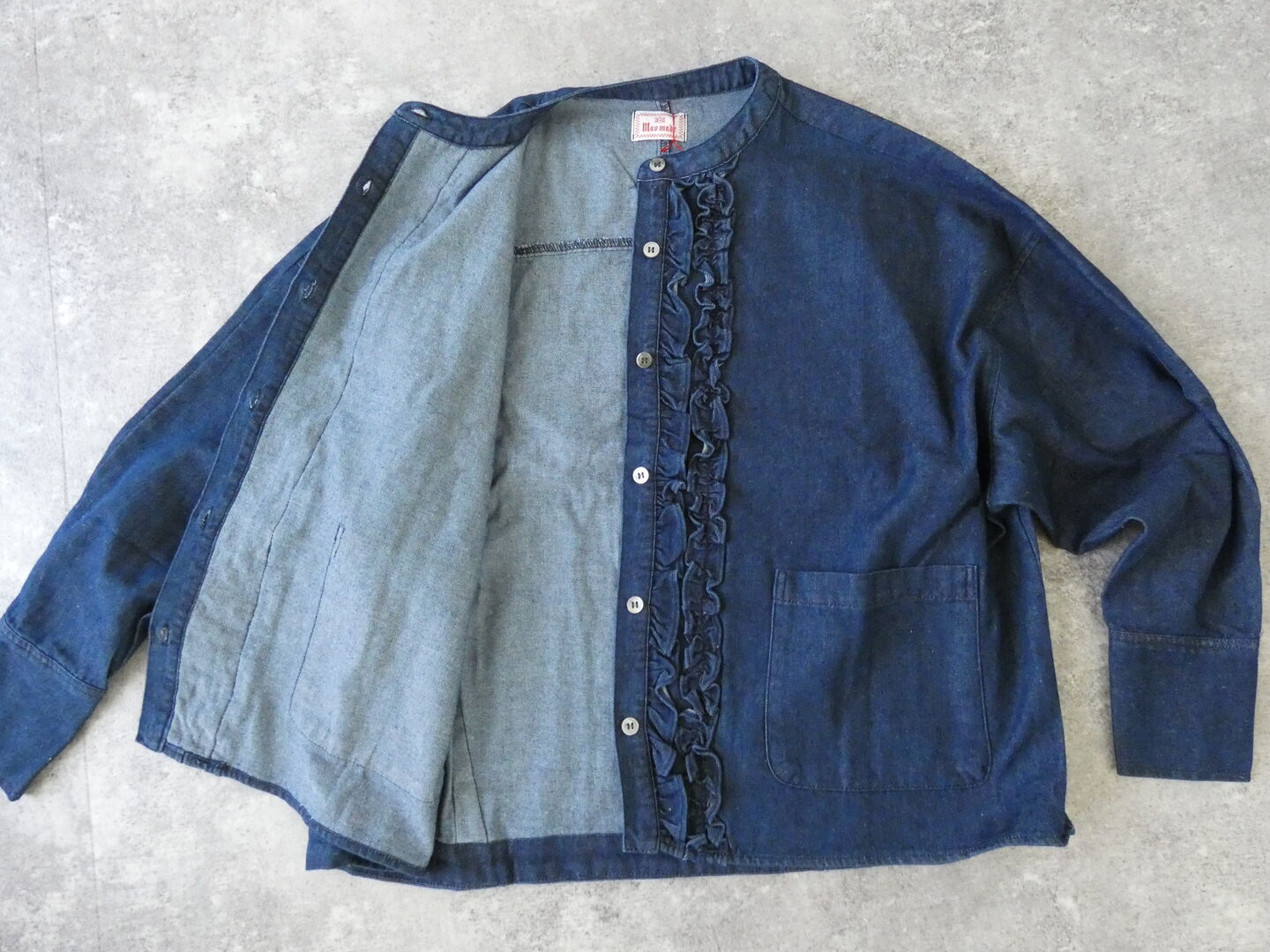 mao made(マオメイド) T/Cデニムシリーズ ふりふりフリルカバーオールの商品画像9