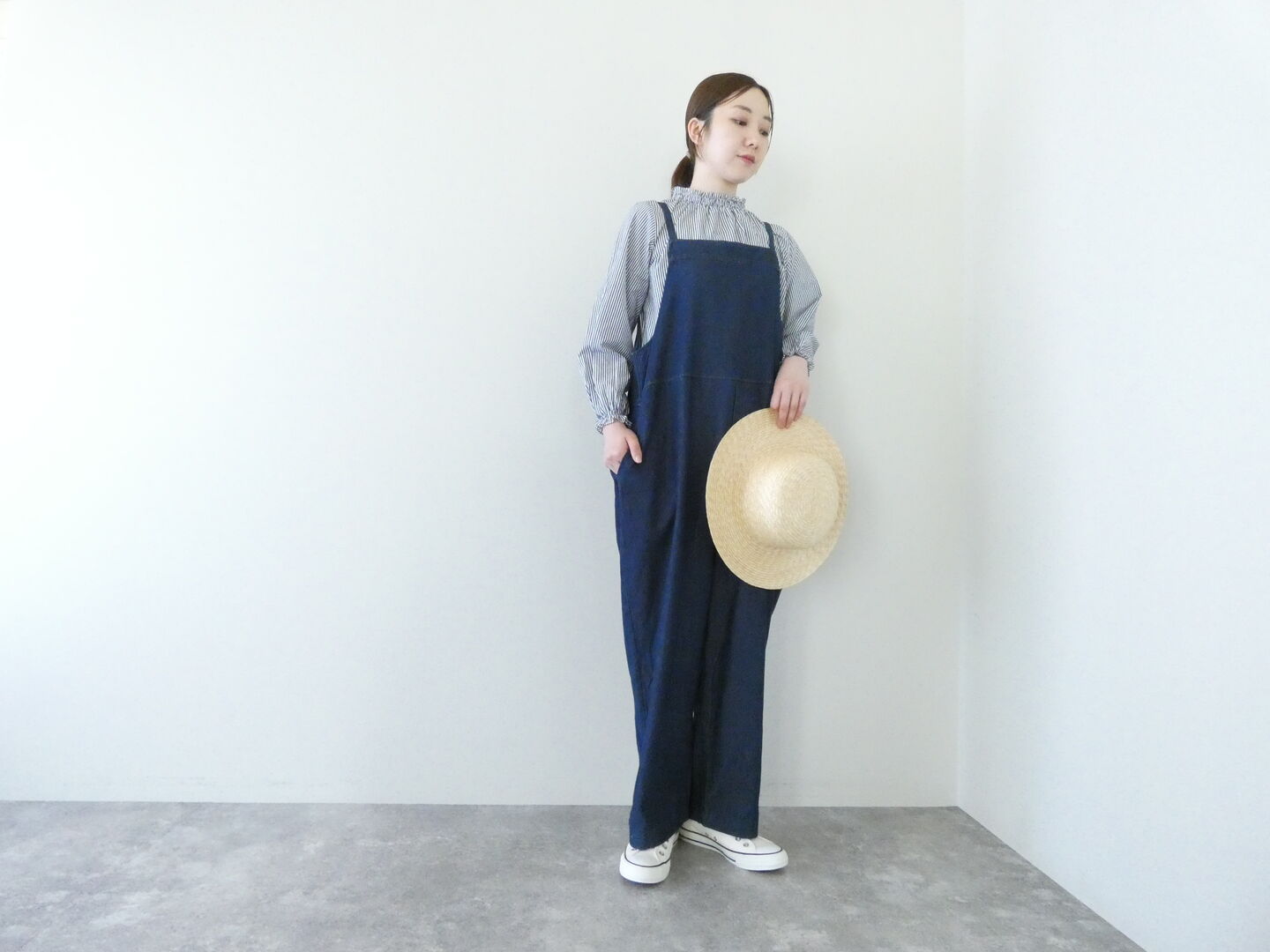 mao made(マオメイド) T/Cデニム　オトナに似合うサロペットの商品画像1