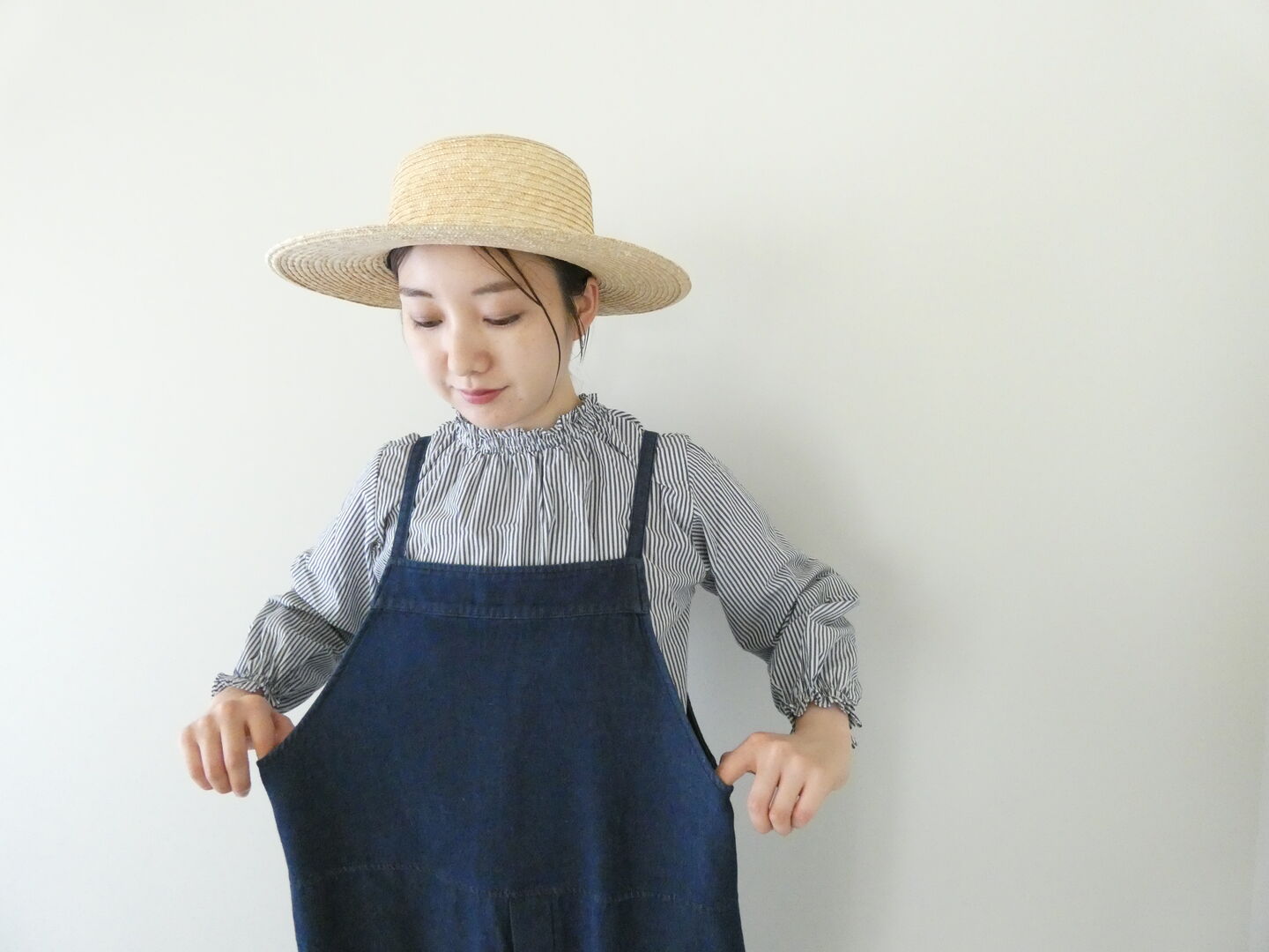 mao made(マオメイド) T/Cデニム　オトナに似合うサロペットの商品画像5