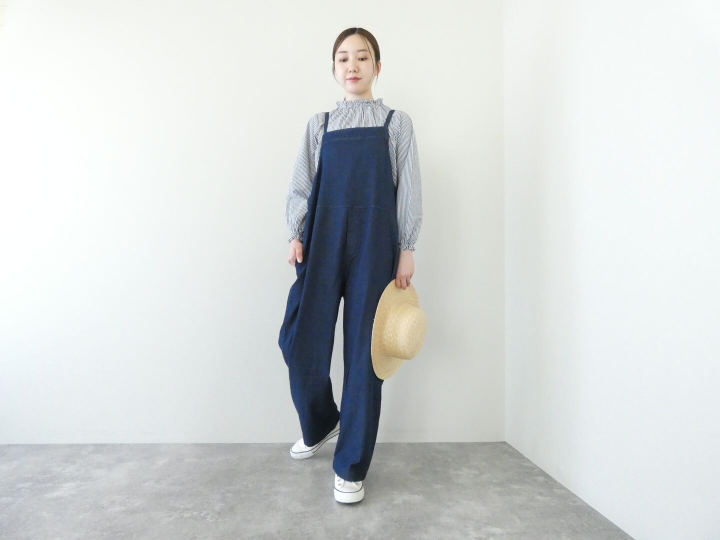 mao made(マオメイド) T/Cデニム　オトナに似合うサロペットの商品画像8