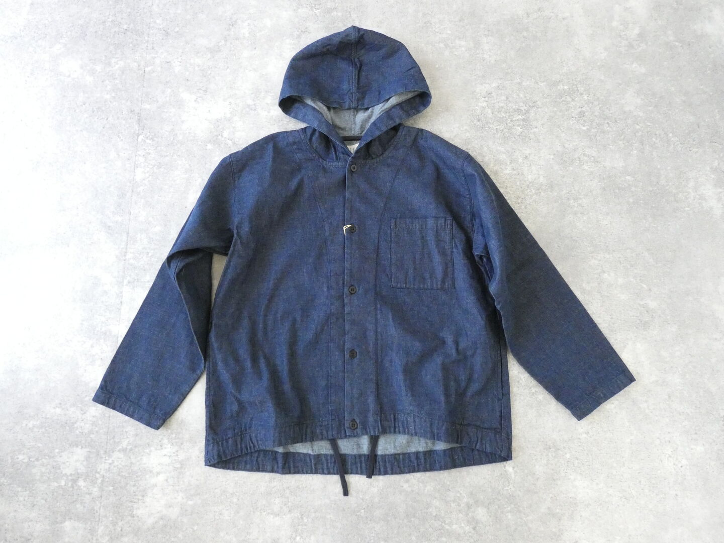 MidiUmi(ミディウミ) denim hooded shirt　フーディッドシャツの商品画像3