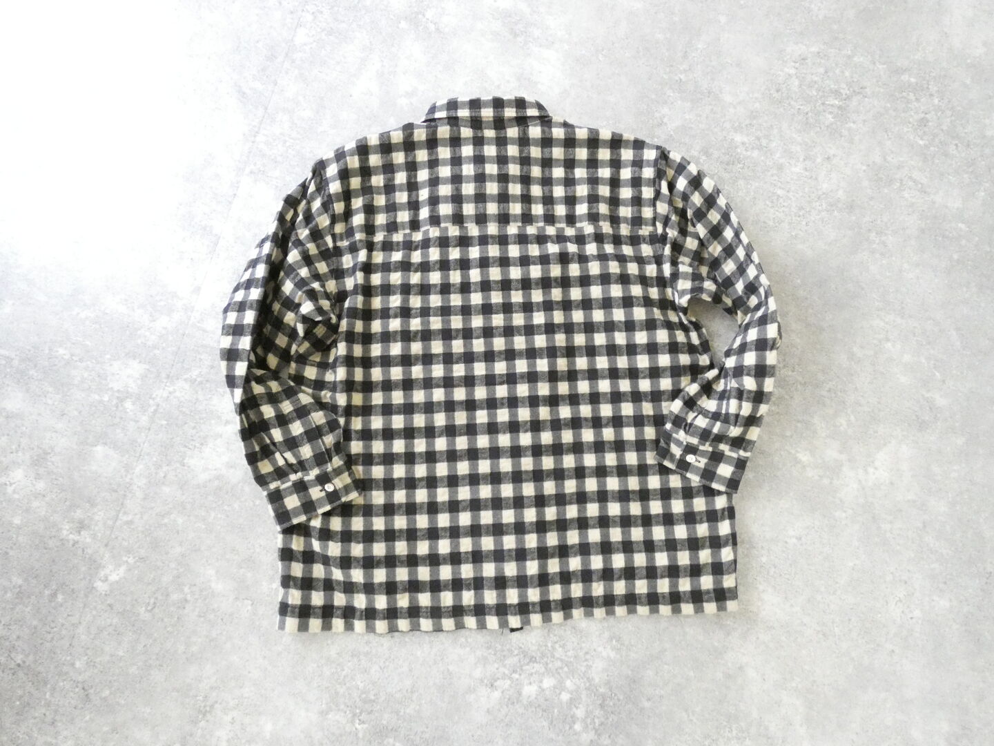 RINEN(リネン) コットンチェック起毛 裾ヒモレギュラーカラーシャツの商品画像29