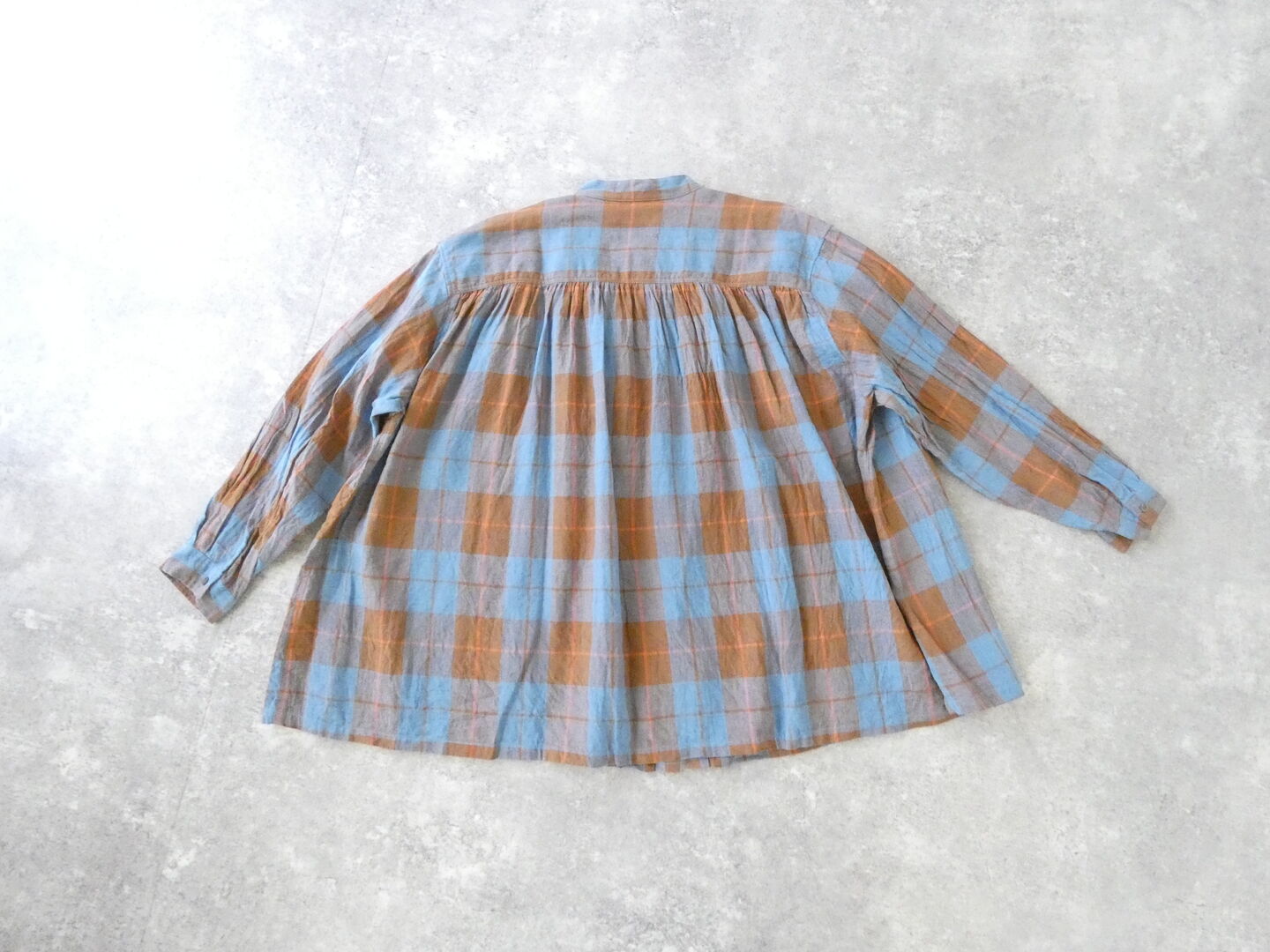 ichiAntiquite's(イチアンティークス) CHECK SHIRT　コットンリネンチェックシャツの商品画像11