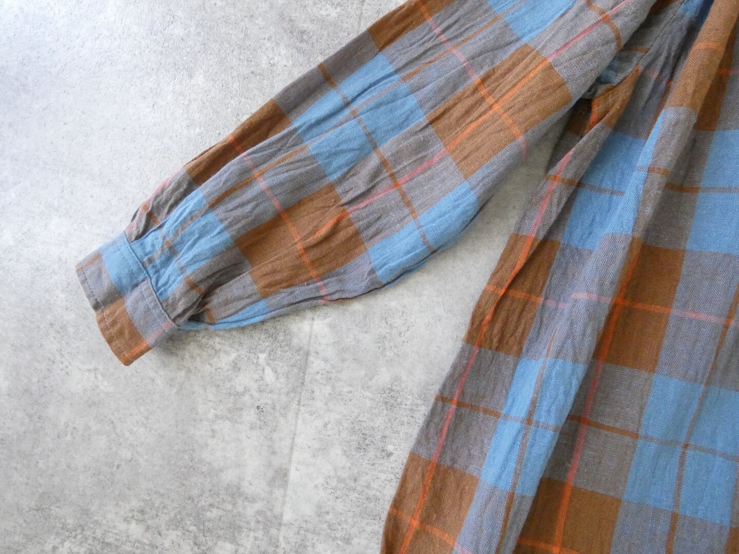 ichiAntiquite's(イチアンティークス) CHECK SHIRT　コットンリネンチェックシャツの商品画像19