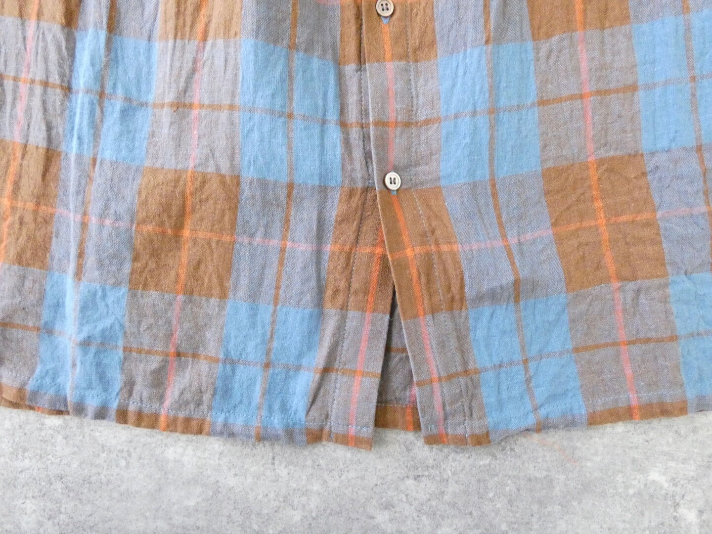 ichiAntiquite's(イチアンティークス) CHECK SHIRT　コットンリネンチェックシャツの商品画像21