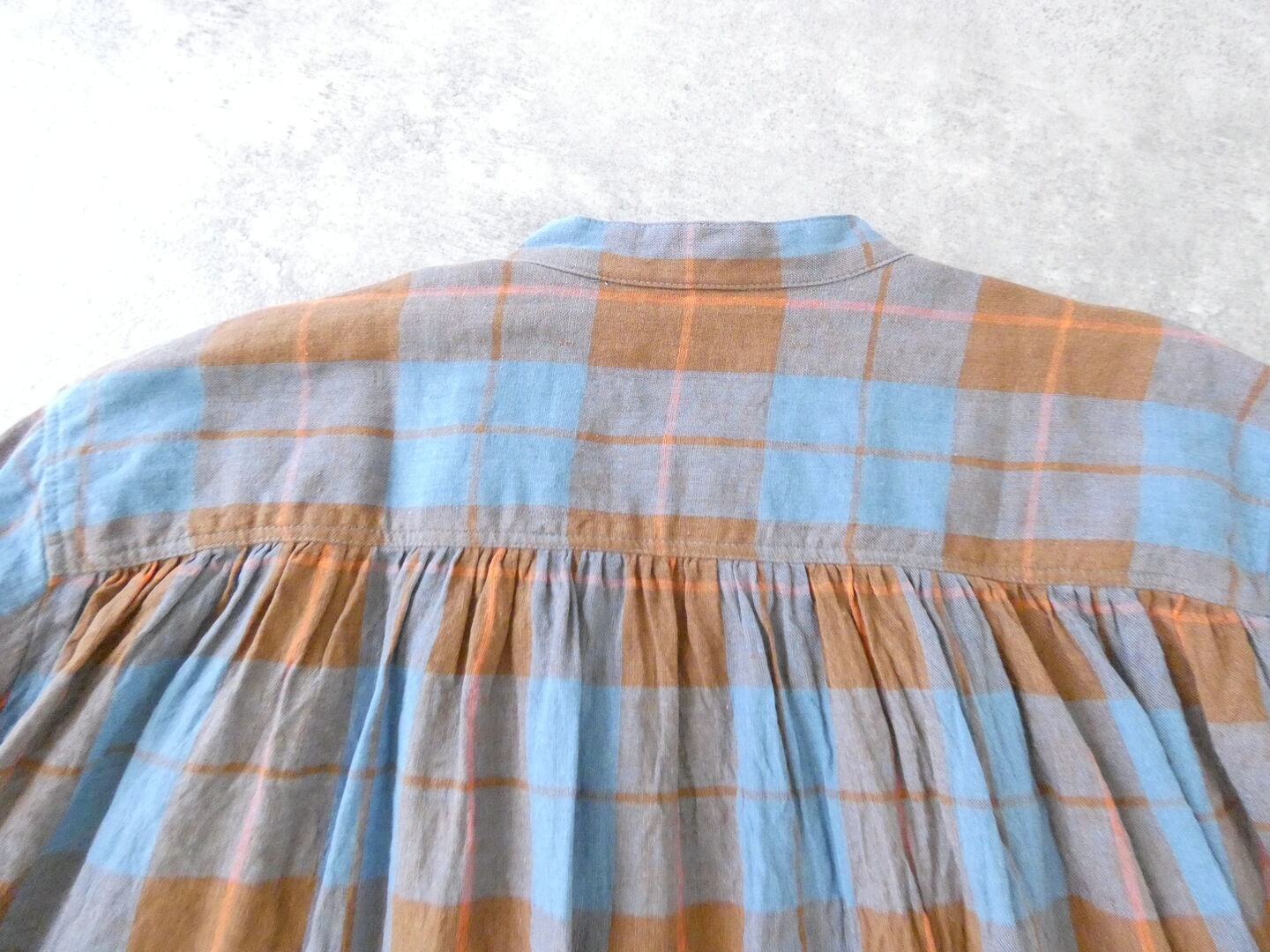 ichiAntiquite's(イチアンティークス) CHECK SHIRT　コットンリネンチェックシャツの商品画像22