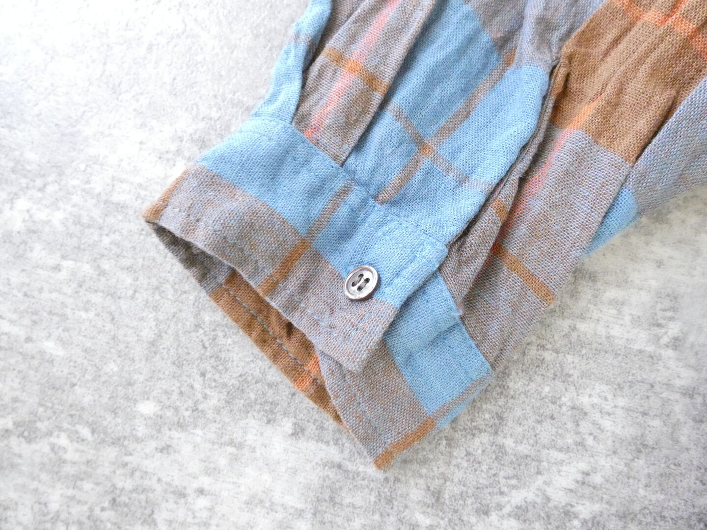 ichiAntiquite's(イチアンティークス) CHECK SHIRT　コットンリネンチェックシャツの商品画像23
