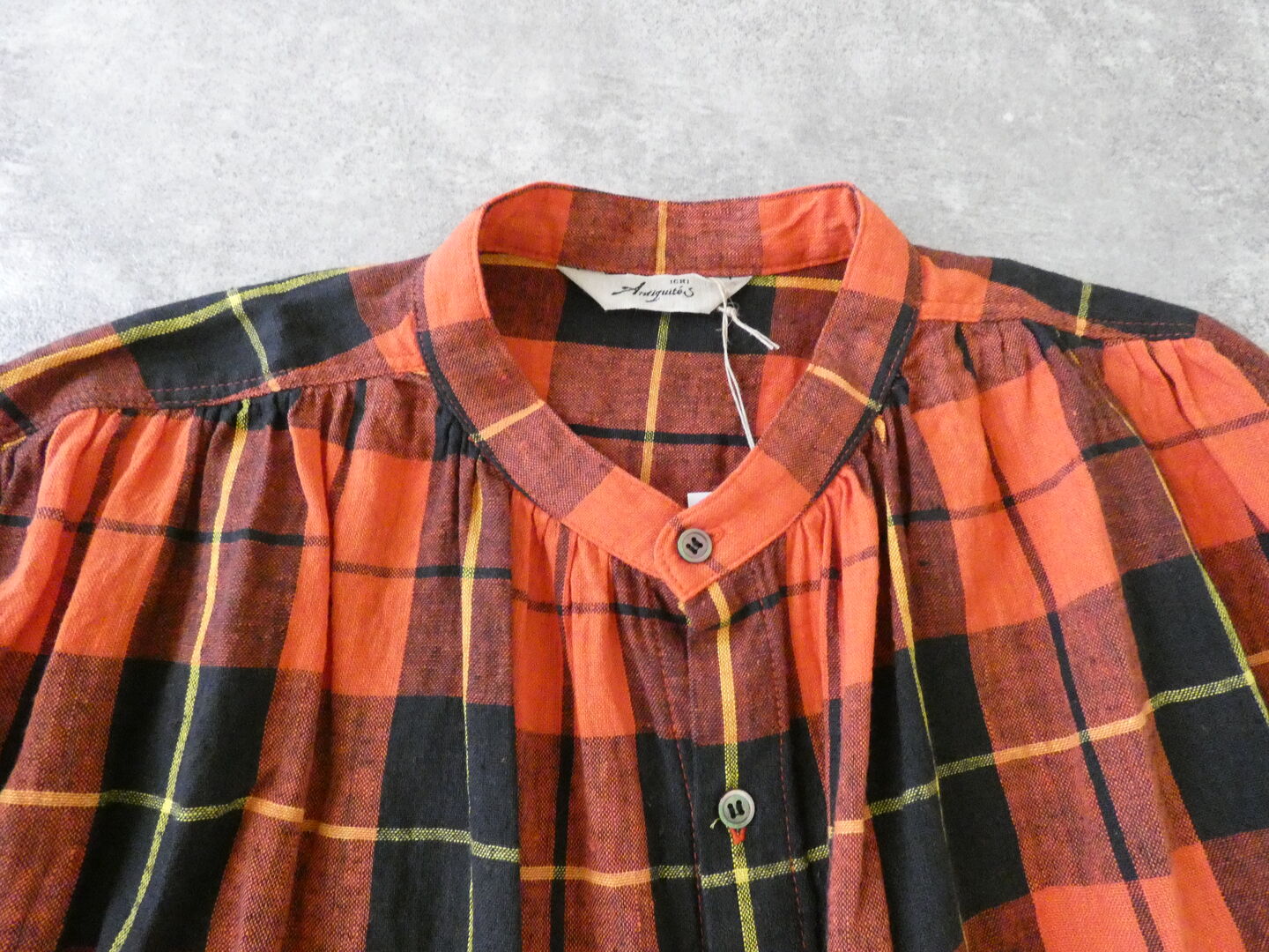 ichiAntiquite's(イチアンティークス) CHECK SHIRT　コットンリネンチェックシャツの商品画像30