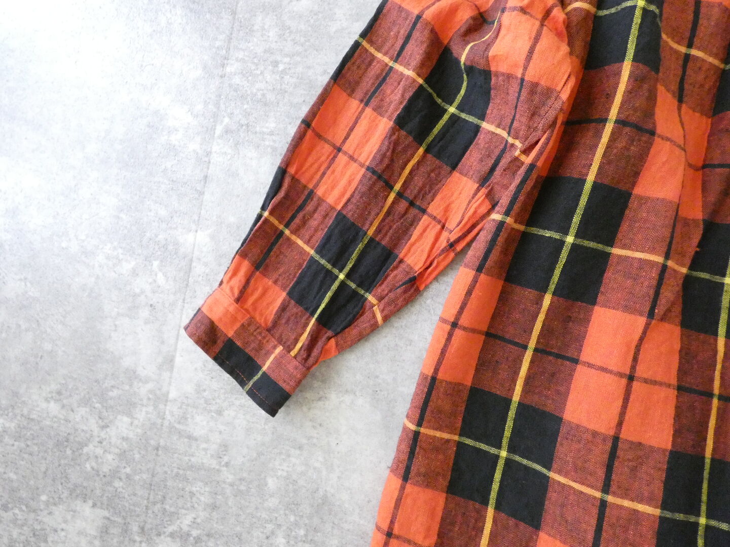 ichiAntiquite's(イチアンティークス) CHECK SHIRT　コットンリネンチェックシャツの商品画像31