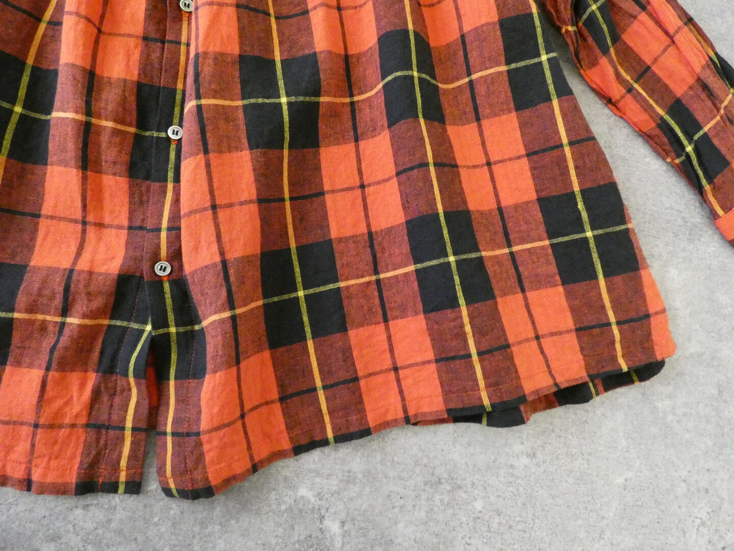ichiAntiquite's(イチアンティークス) CHECK SHIRT　コットンリネンチェックシャツの商品画像32