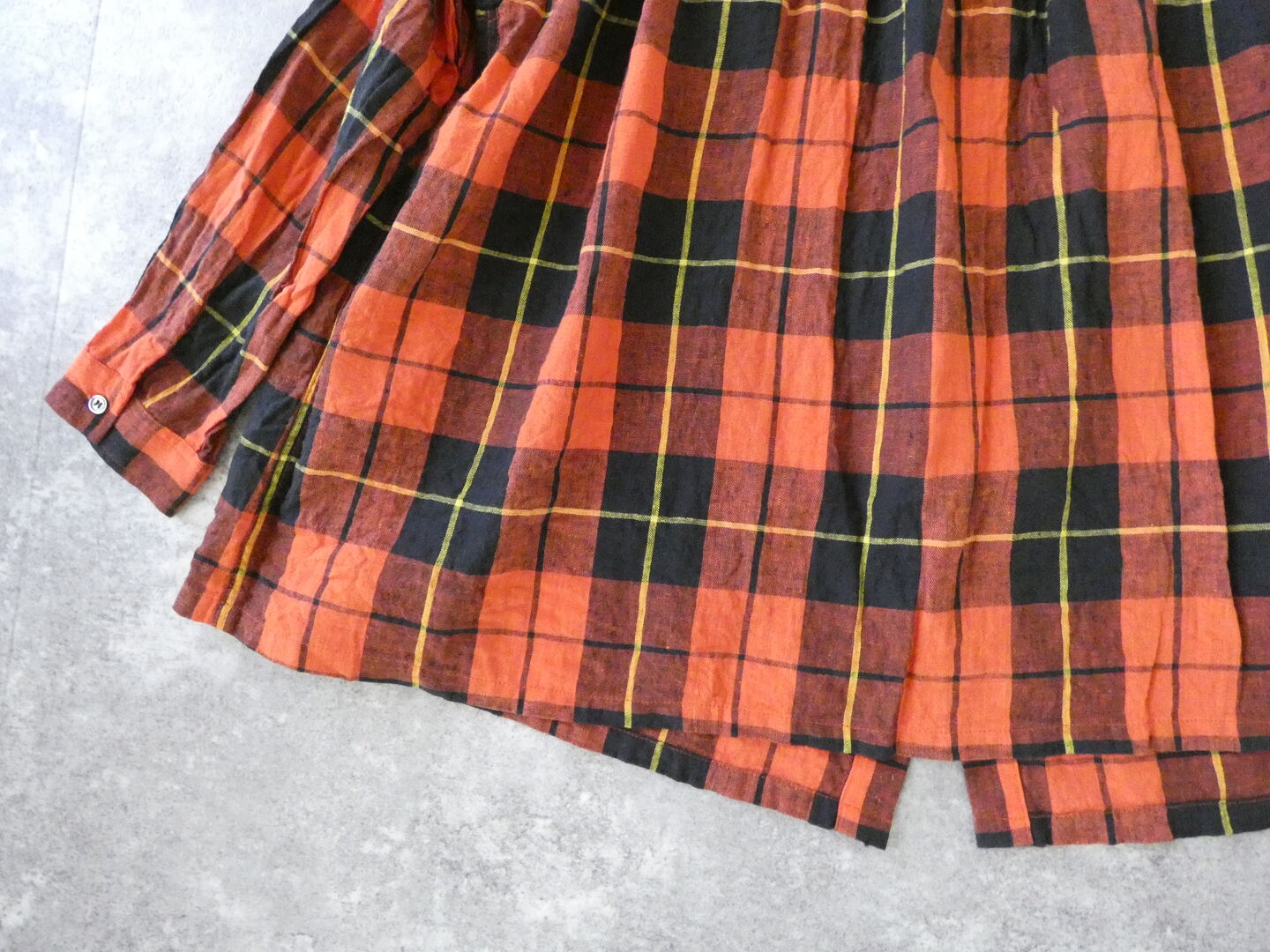 ichiAntiquite's(イチアンティークス) CHECK SHIRT　コットンリネンチェックシャツの商品画像34