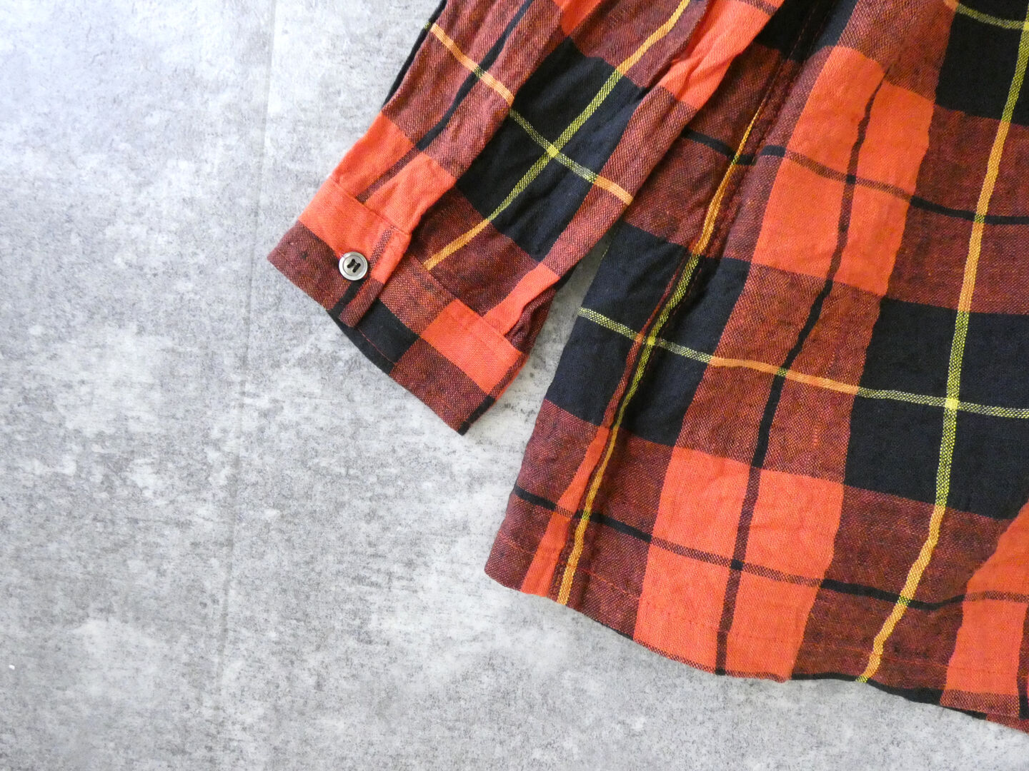 ichiAntiquite's(イチアンティークス) CHECK SHIRT　コットンリネンチェックシャツの商品画像35