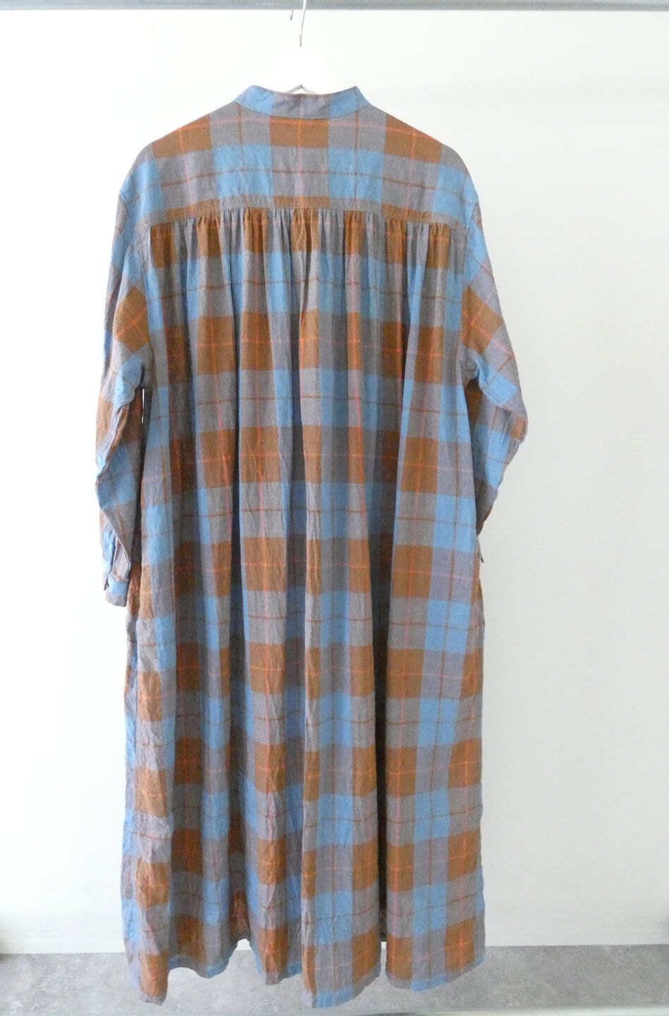 ichiAntiquite's(イチアンティークス) CHECK DRESS　コットンリネンチェックドレスの商品画像11