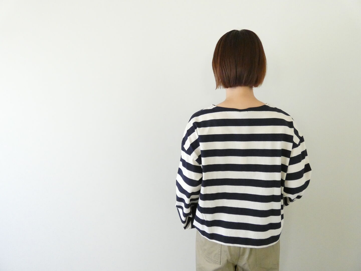 ichi(イチ) ボーダーワイドスリーブプルオーバー 長袖の商品画像9