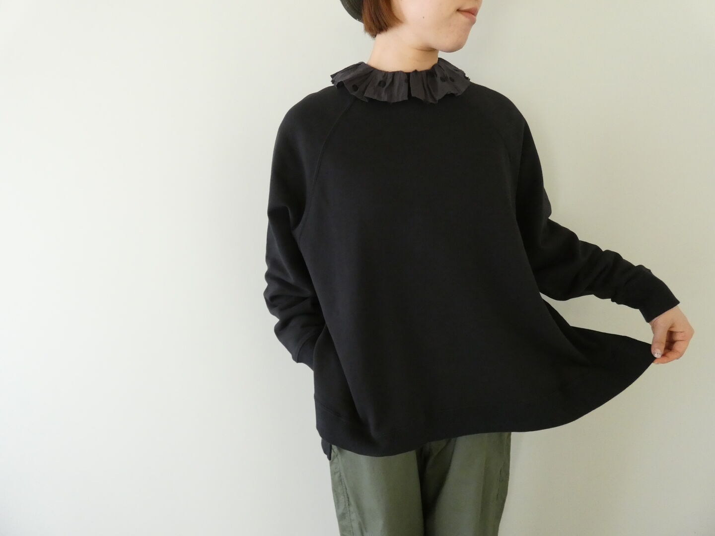 ichi(イチ) 裏毛ワイドプルオーバーの商品画像1