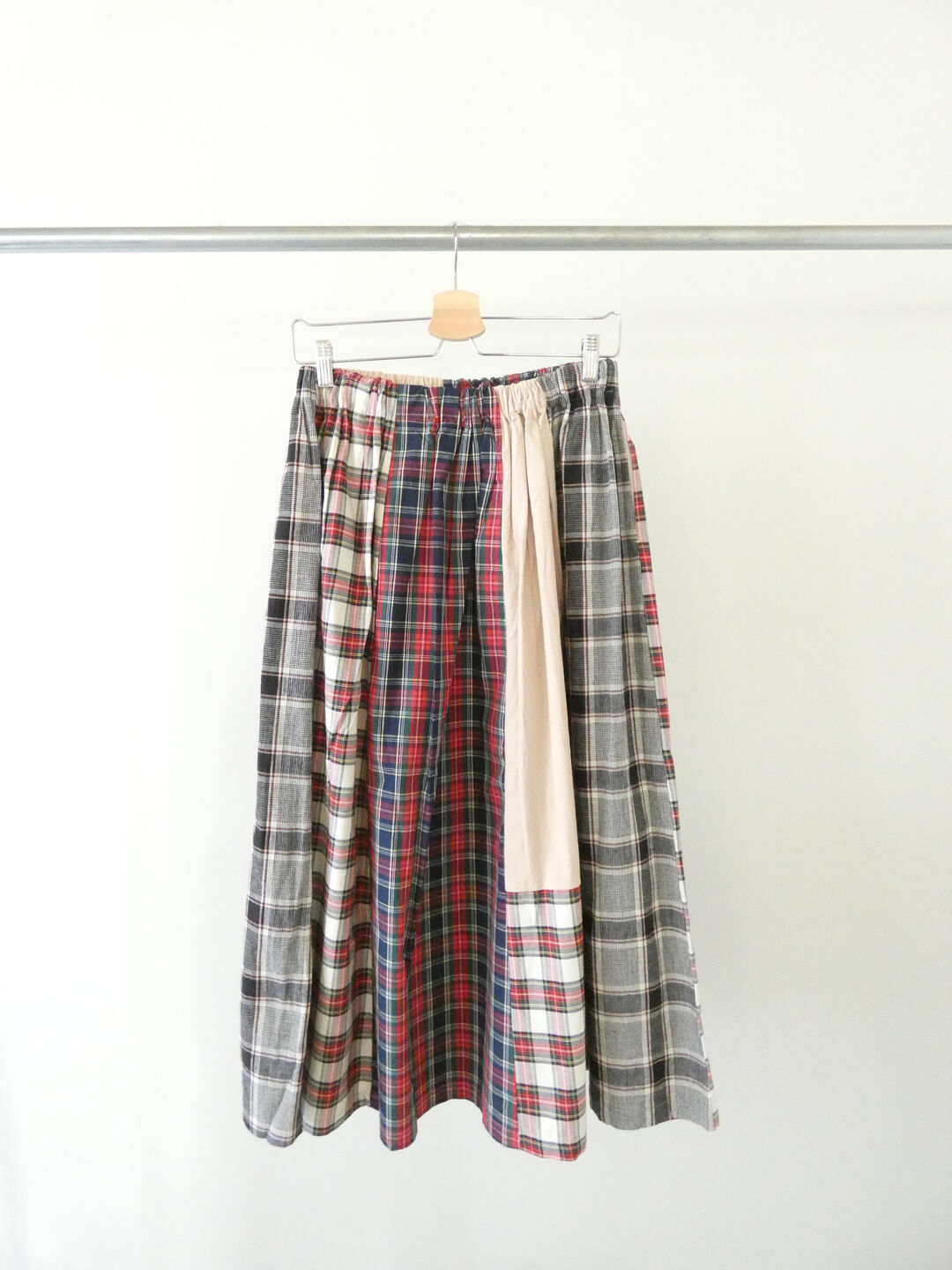 NATURAL LAUNDRY(ナチュラルランドリー) 先染めパネルシャーリングスカートの商品画像12