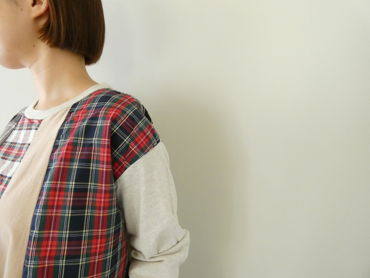NATURAL LAUNDRY(ナチュラルランドリー) 先染めパネルAラインプルオーバーの商品画像3