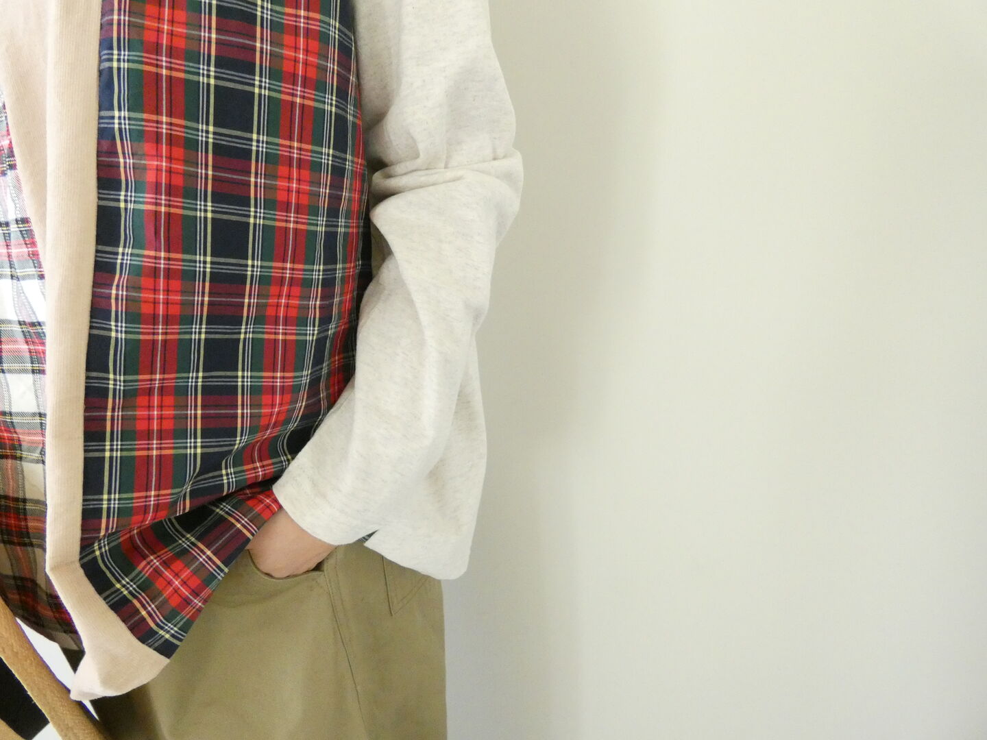NATURAL LAUNDRY(ナチュラルランドリー) 先染めパネルAラインプルオーバーの商品画像4