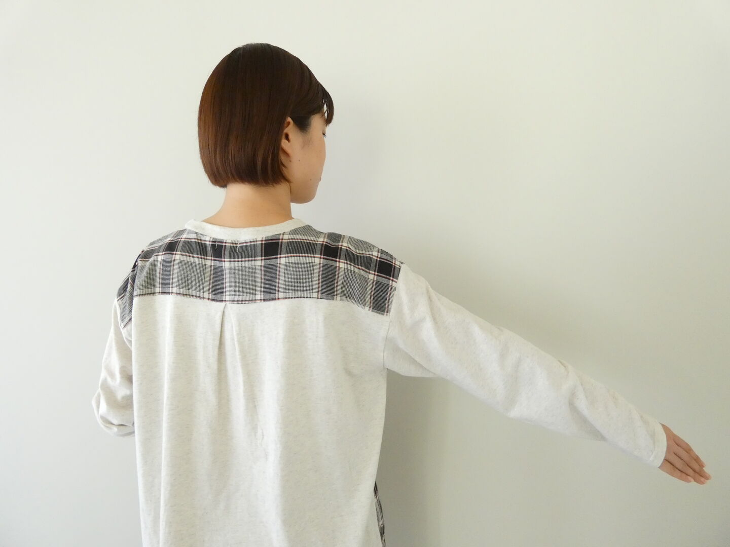 NATURAL LAUNDRY(ナチュラルランドリー) 先染めパネルAラインプルオーバーの商品画像6