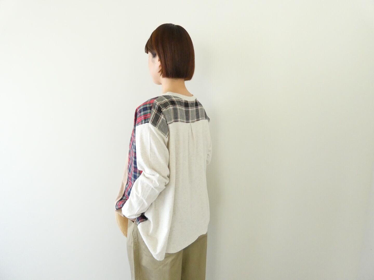 NATURAL LAUNDRY(ナチュラルランドリー) 先染めパネルAラインプルオーバーの商品画像8