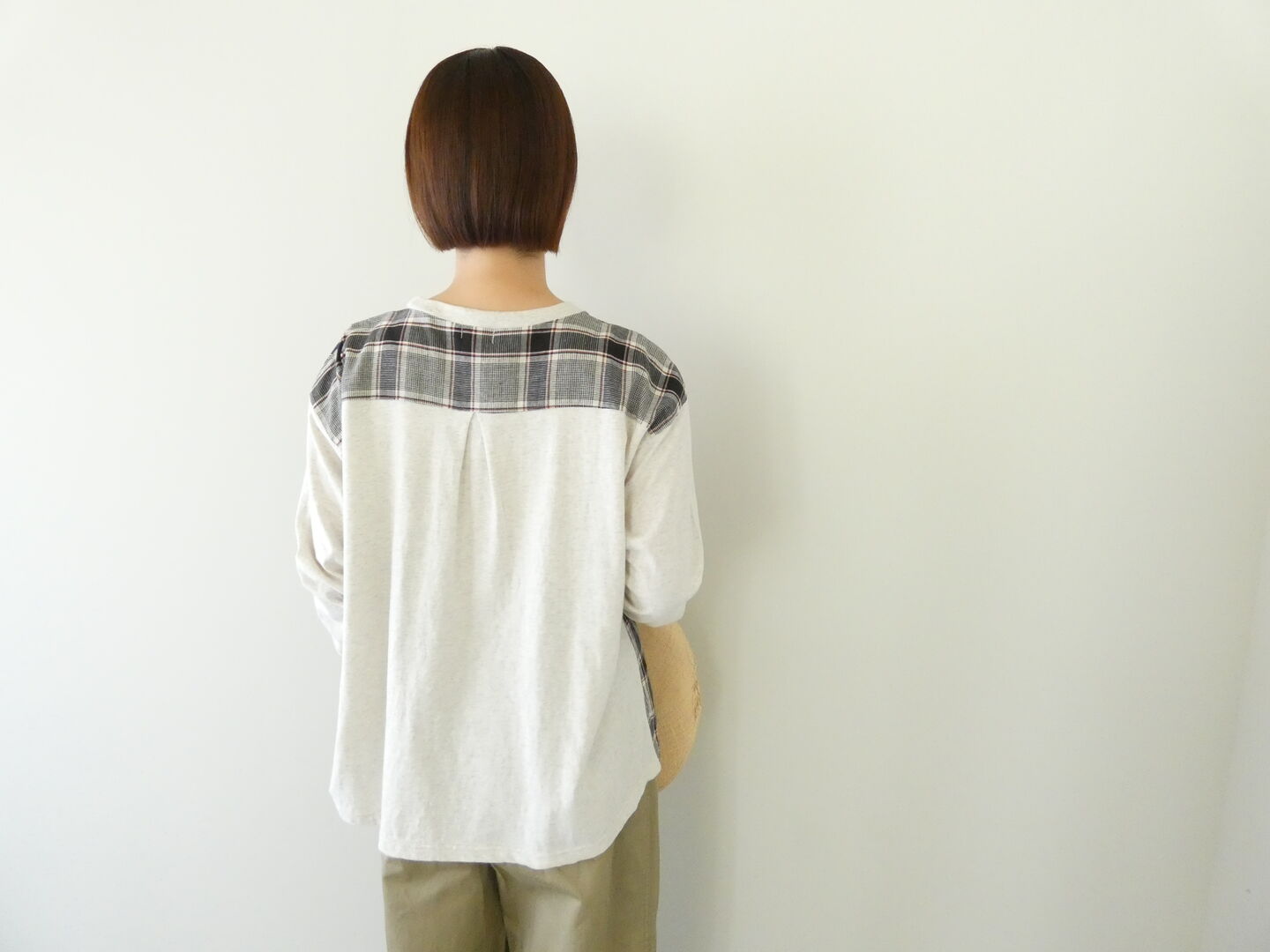 NATURAL LAUNDRY(ナチュラルランドリー) 先染めパネルAラインプルオーバーの商品画像9