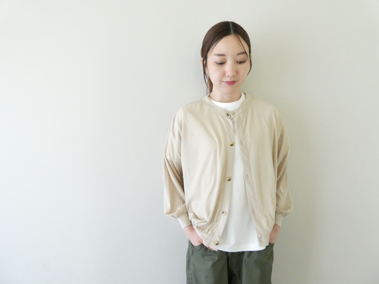 LAITERIE(レイトリー) ルポ天竺クルーネックカーディガンの商品画像1