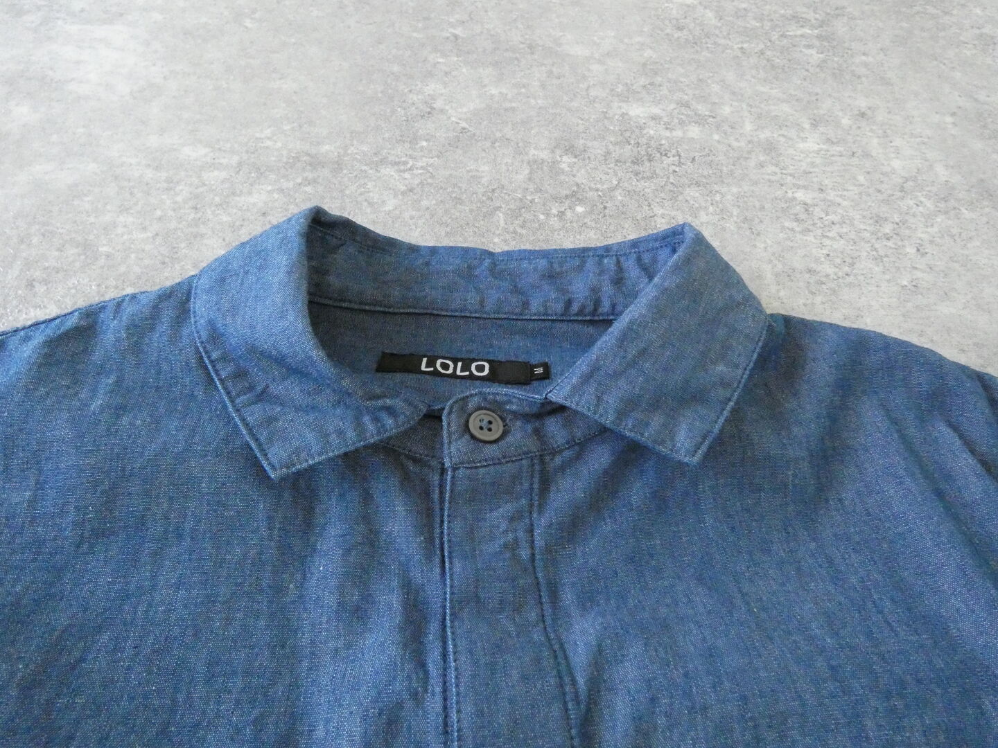 LOLO(ロロ) ムラ糸シャンブレー比翼シャツの商品画像22