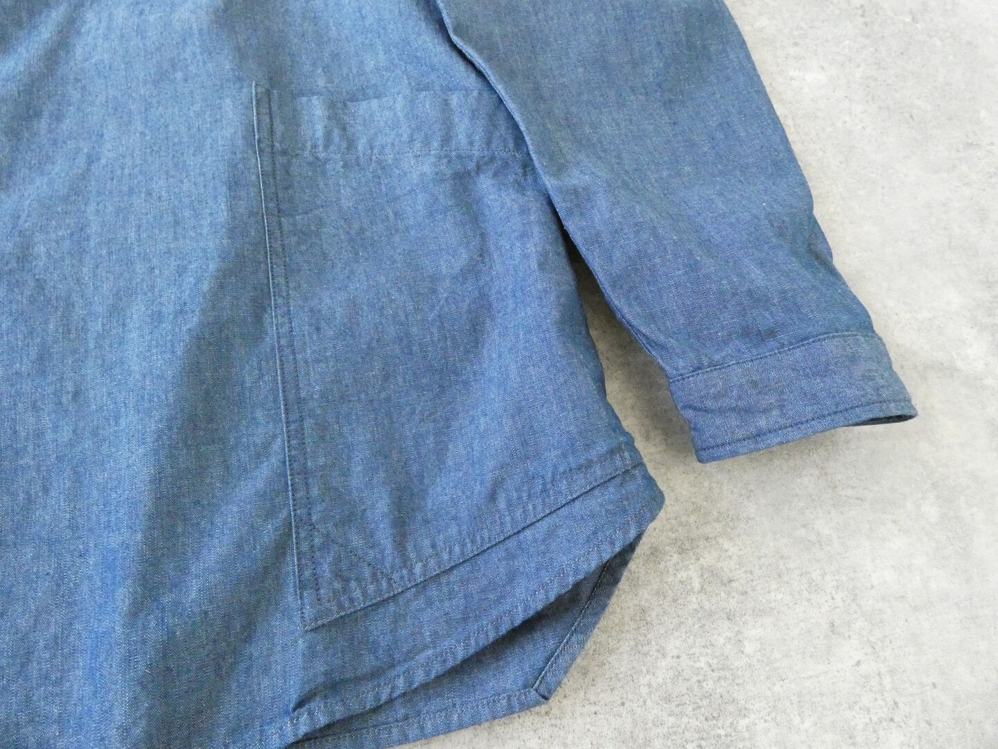 LOLO(ロロ) ムラ糸シャンブレー比翼シャツの商品画像25