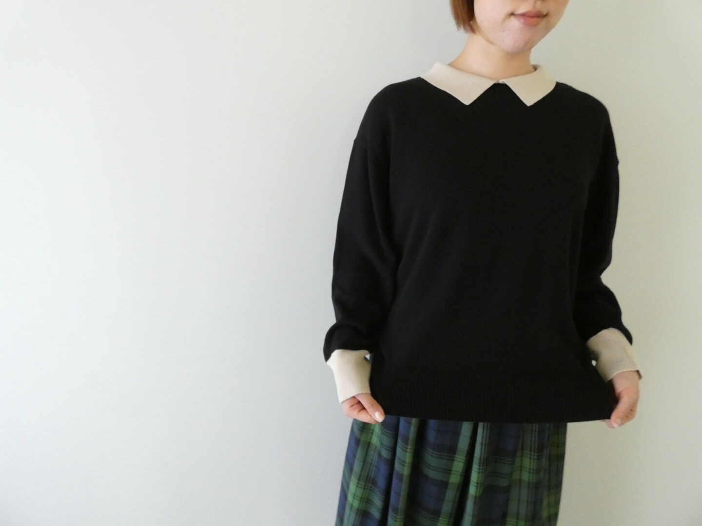 mao made(マオメイド) やわらかコットンちょこっと衿レディライクプルオーバーの商品画像7