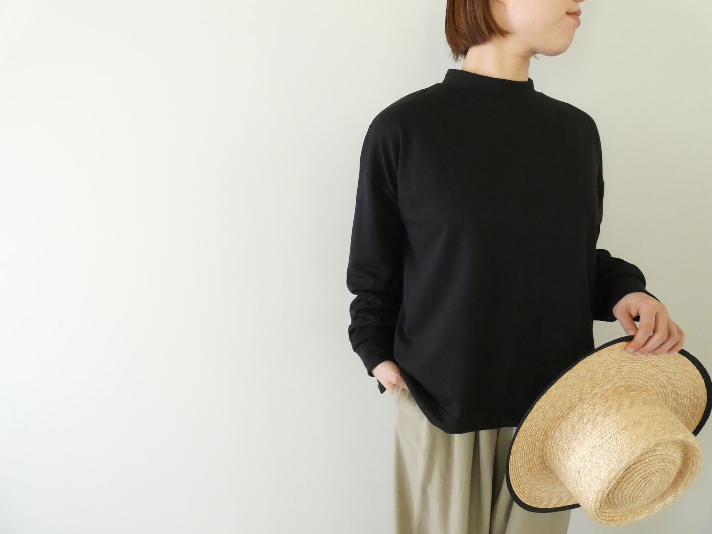 TRAVAIL MANUEL(トラバイユマニュアル) ミニインレーモックネックプルオーバーの商品画像8