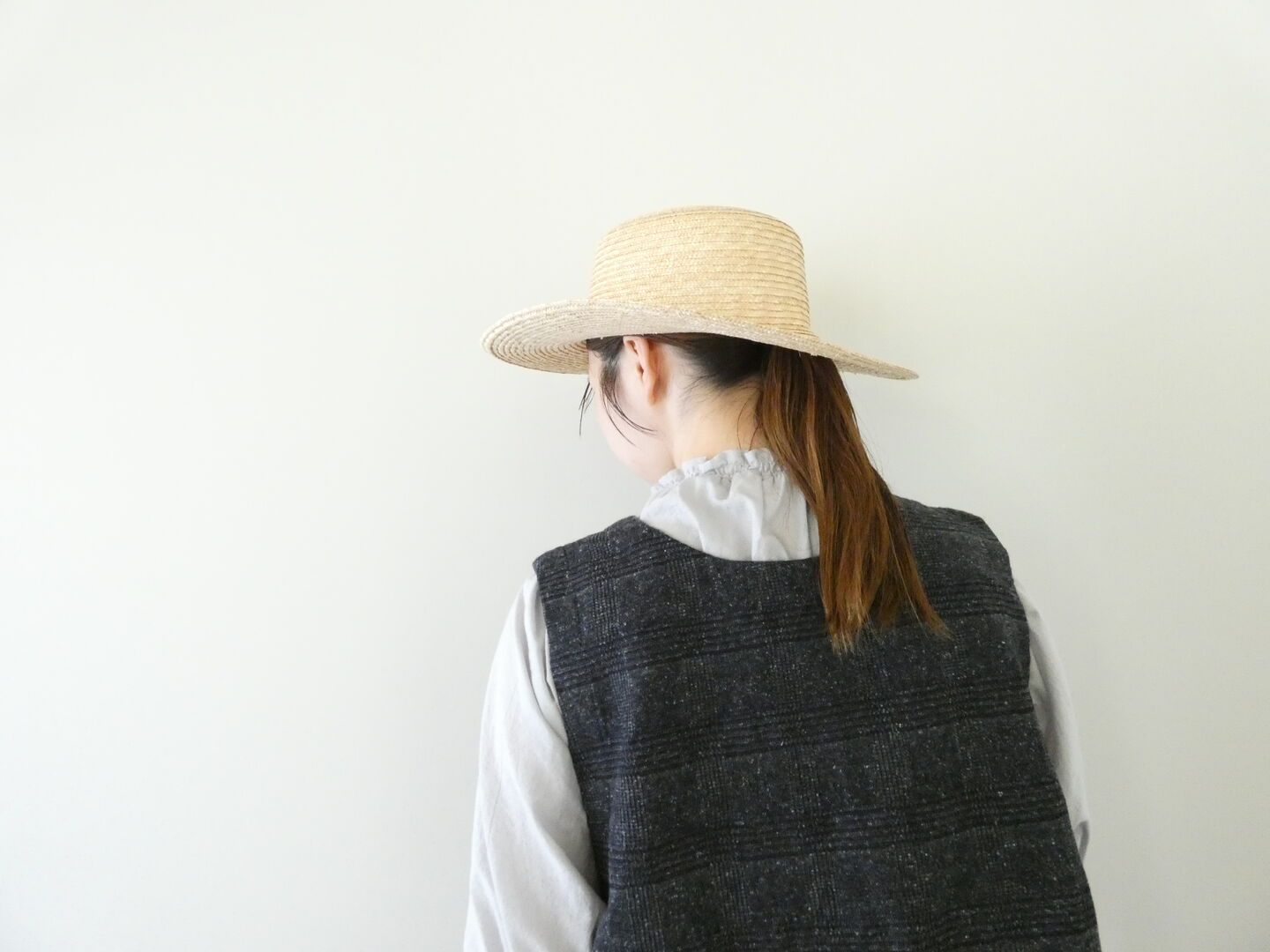 tumugu(ツムグ) グレンチェックデニムジャガード2wayベストの商品画像19