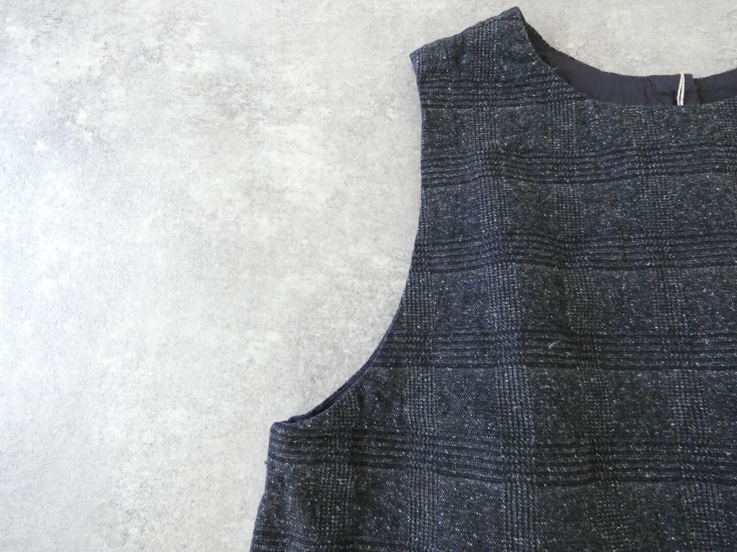 tumugu(ツムグ) グレンチェックデニムジャガード2wayベストの商品画像20