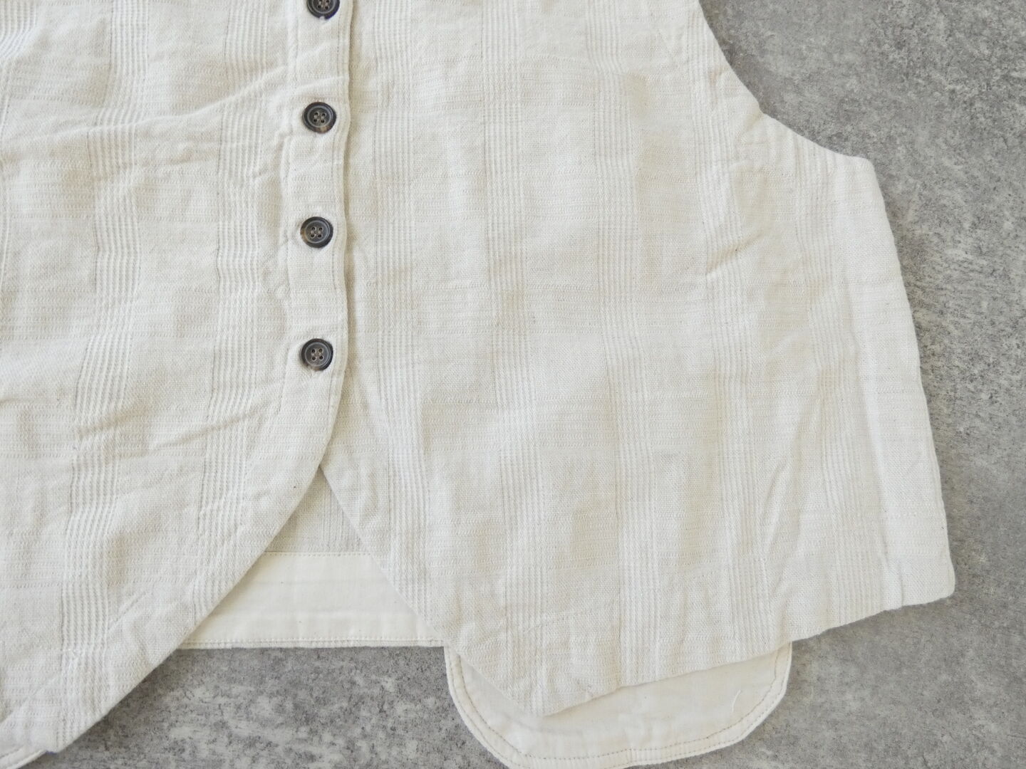 tumugu(ツムグ) グレンチェックデニムジャガード2wayベストの商品画像35