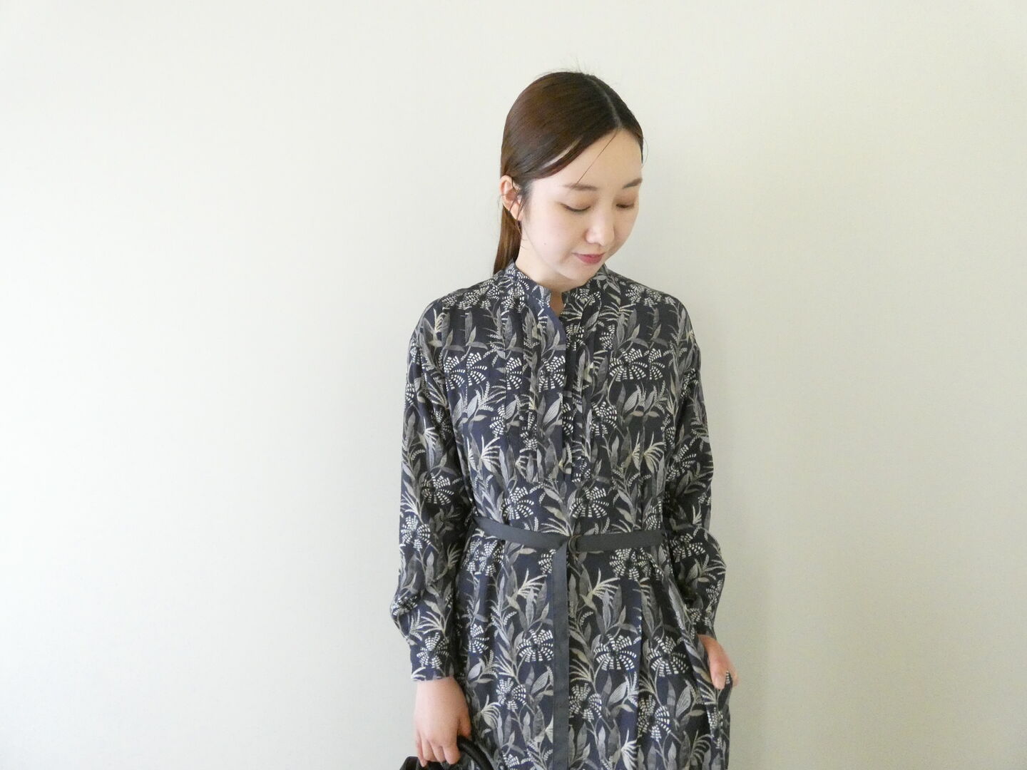 NOMBRE IMPAIR(ノンブルアンペール) オータムフォレストプリント　ベルト付きワンピースの商品画像5
