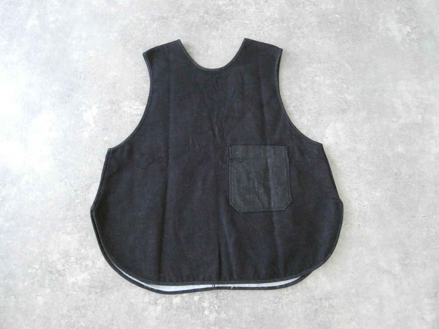 NARU ムラ糸デニム裏起毛フリップ2WAYベストの商品画像11