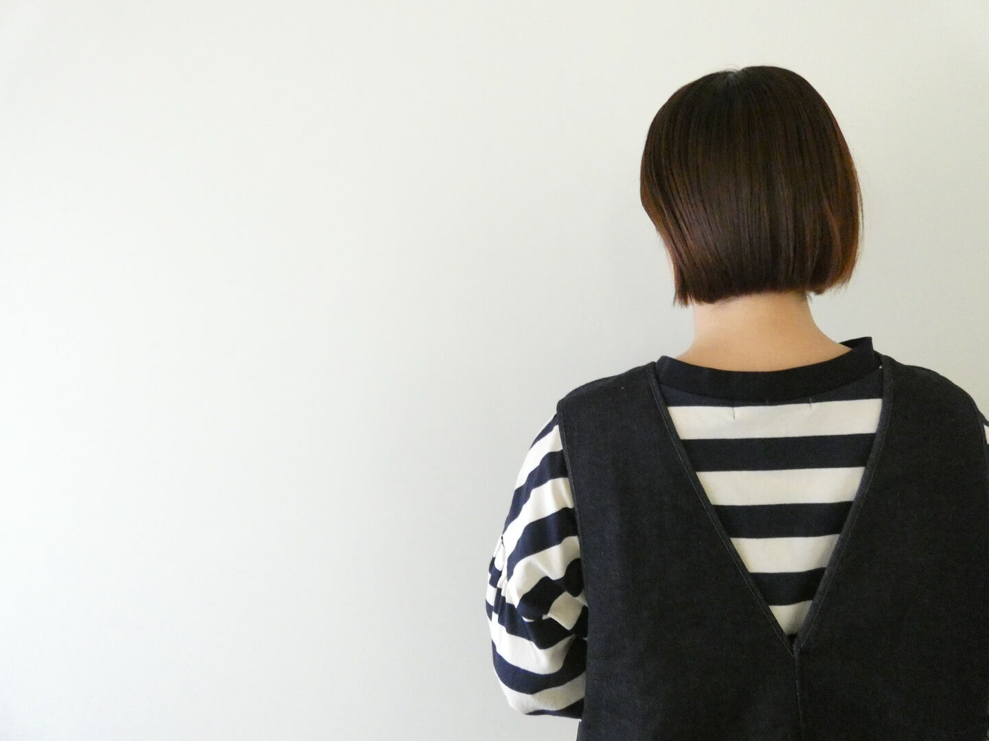 NARU ムラ糸デニム裏起毛フリップ2WAYベストの商品画像14