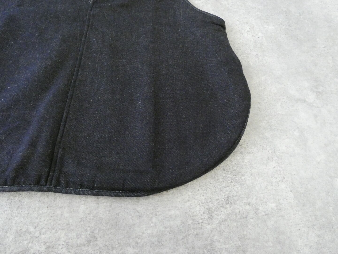 NARU ムラ糸デニム裏起毛フリップ2WAYベストの商品画像23