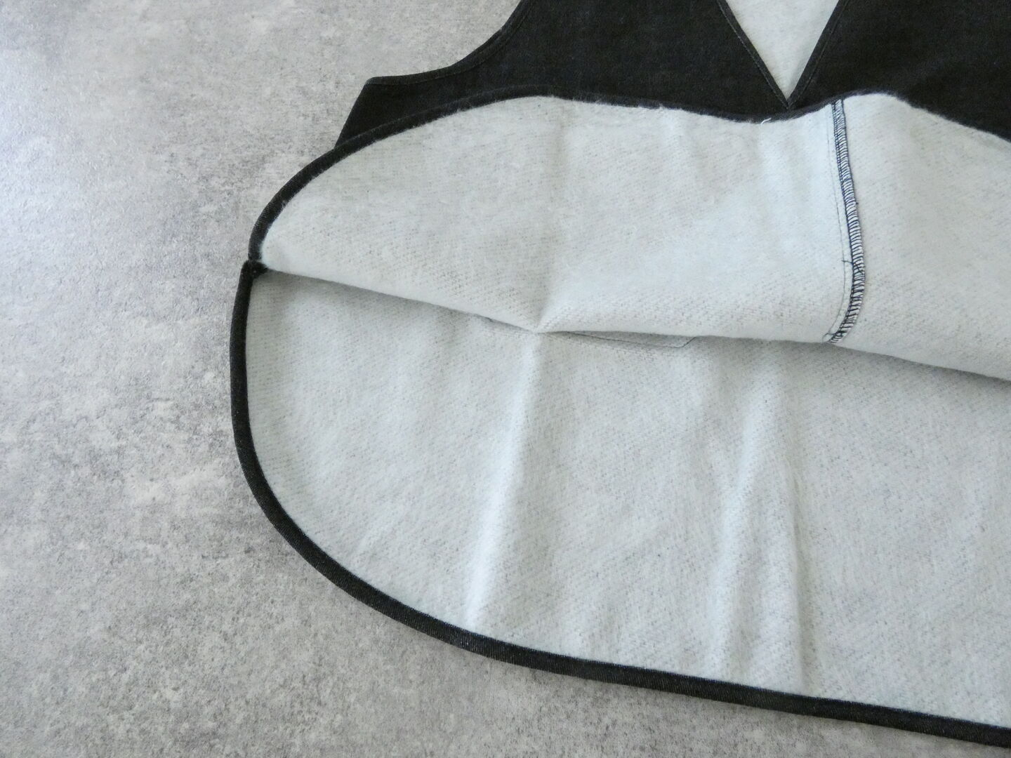 NARU ムラ糸デニム裏起毛フリップ2WAYベストの商品画像24