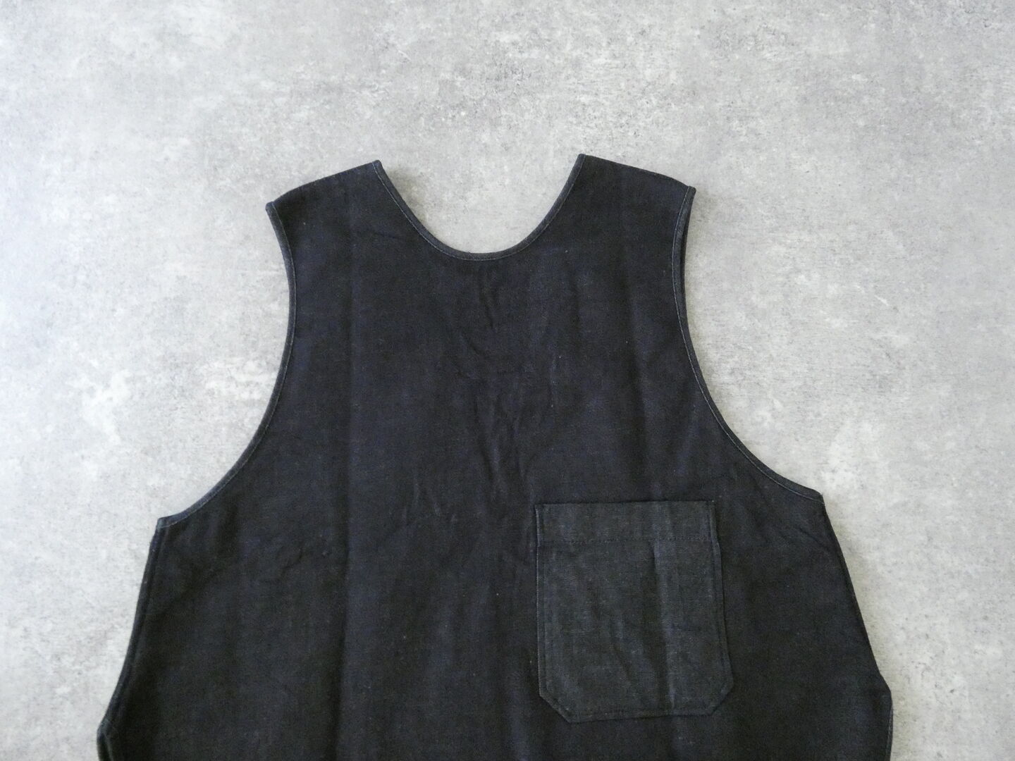 NARU ムラ糸デニム裏起毛フリップ2WAYベストの商品画像26