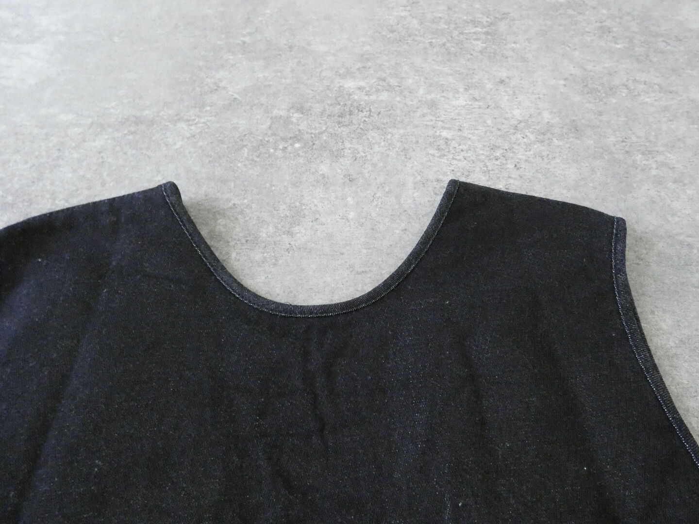 NARU ムラ糸デニム裏起毛フリップ2WAYベストの商品画像27