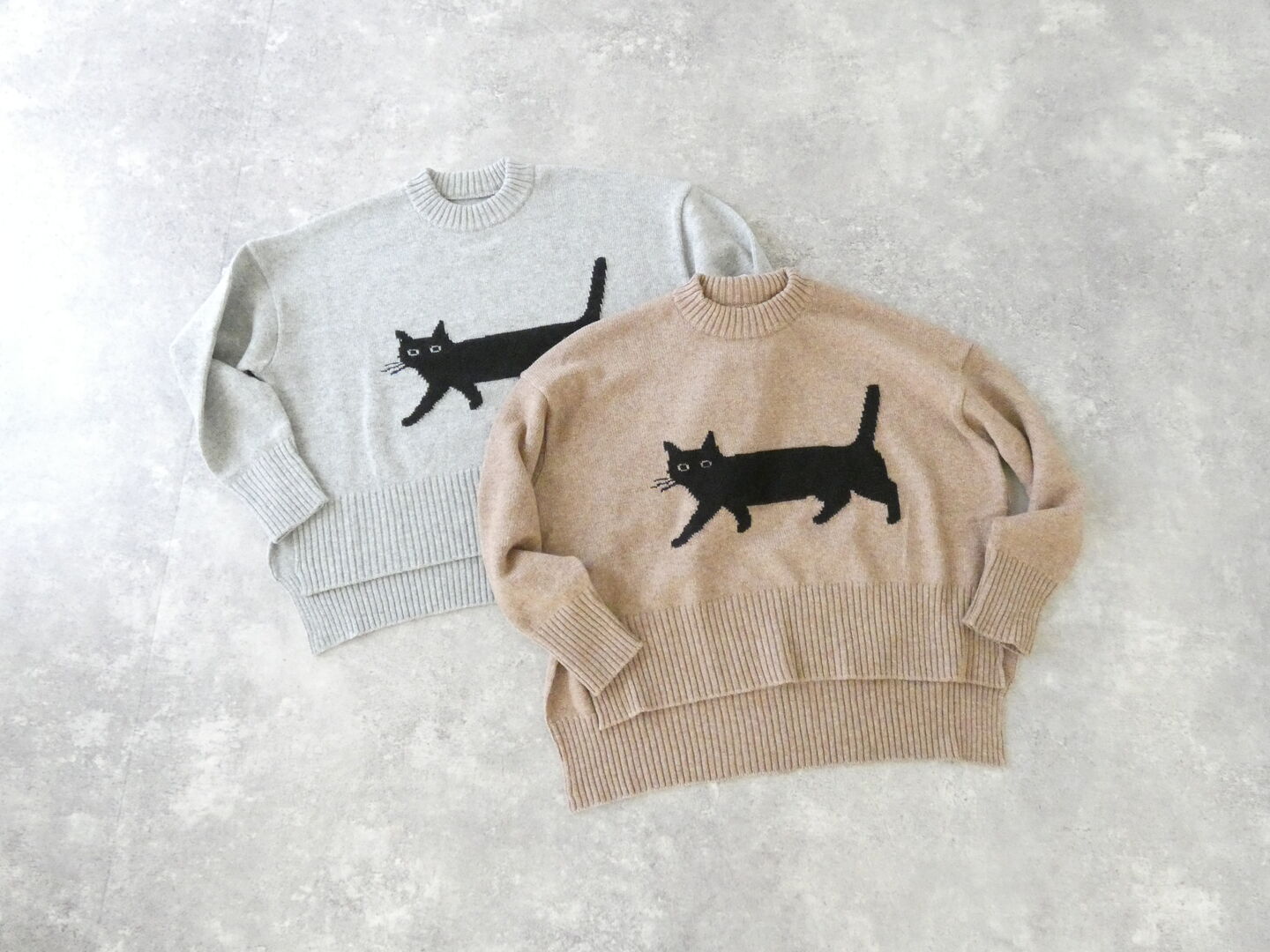 NARU エアーヤーンコットンくろねこコモドニットの商品画像3