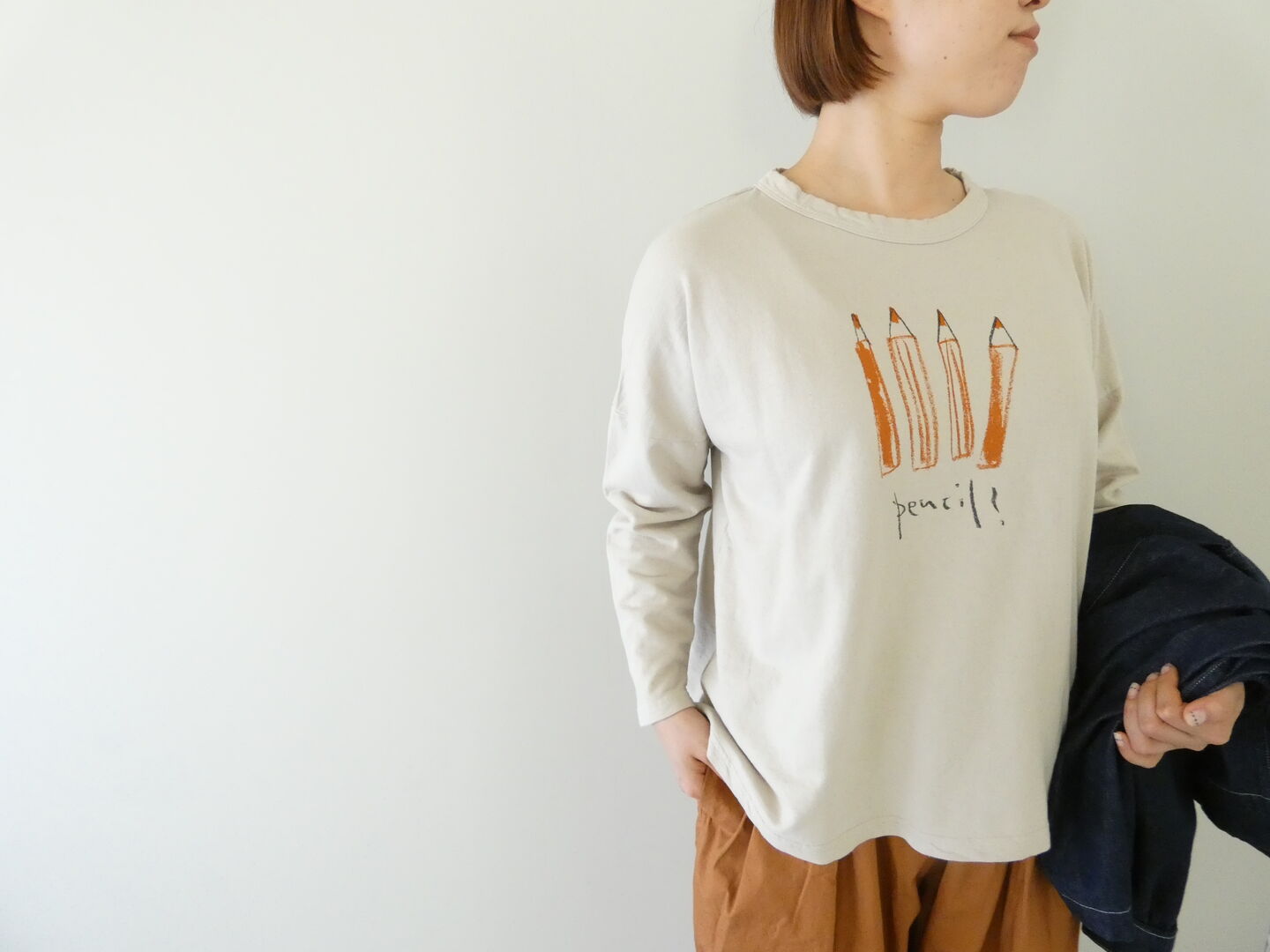grin(グリン) Hインレイ pencilプリントプルオーバーの商品画像1